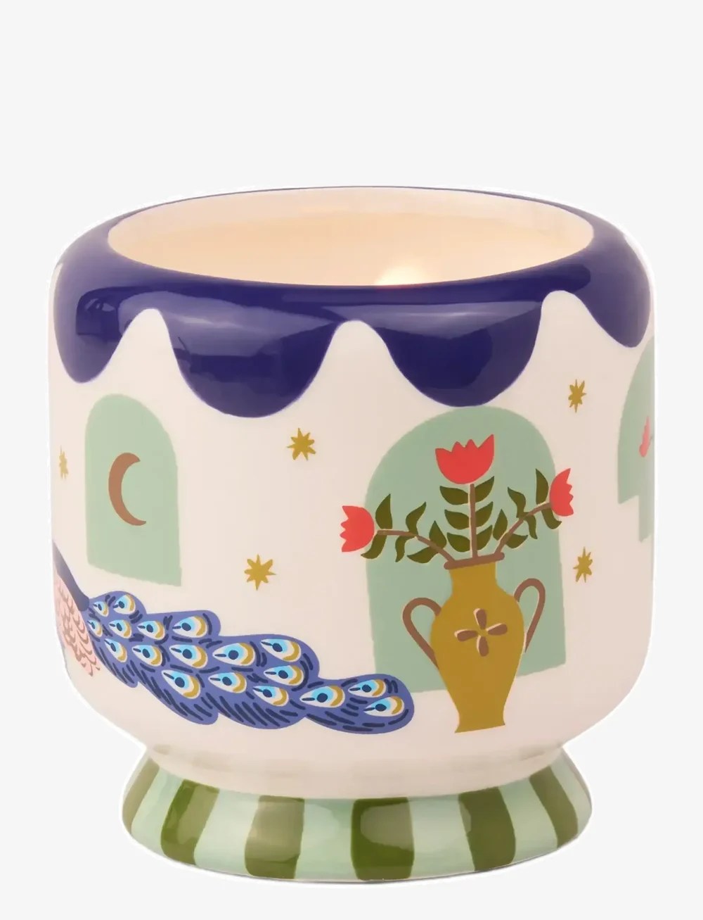 Paddywax - A DopoPeacock Ceramic Candle - Misted Lime - vaškinės žvakės - multicolored - 2