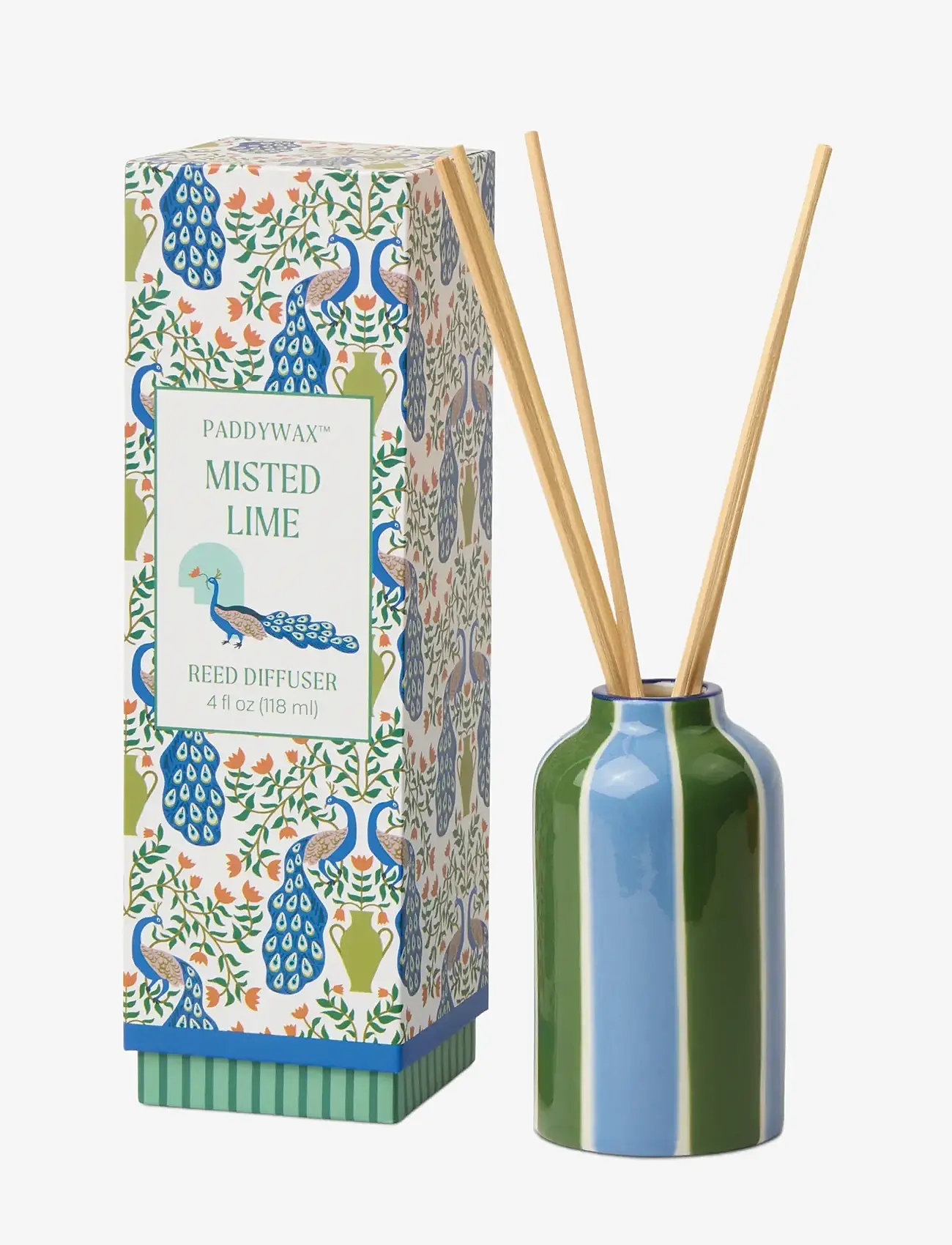 Paddywax - Diffuser i keramik Adopo Peacock 118 ml - Misted Lime - blue - 0