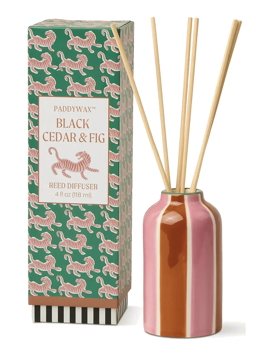 Paddywax - Diffuser i keramik Adopo Tiger 118 ml - Black Cedar & Fig - red - 0