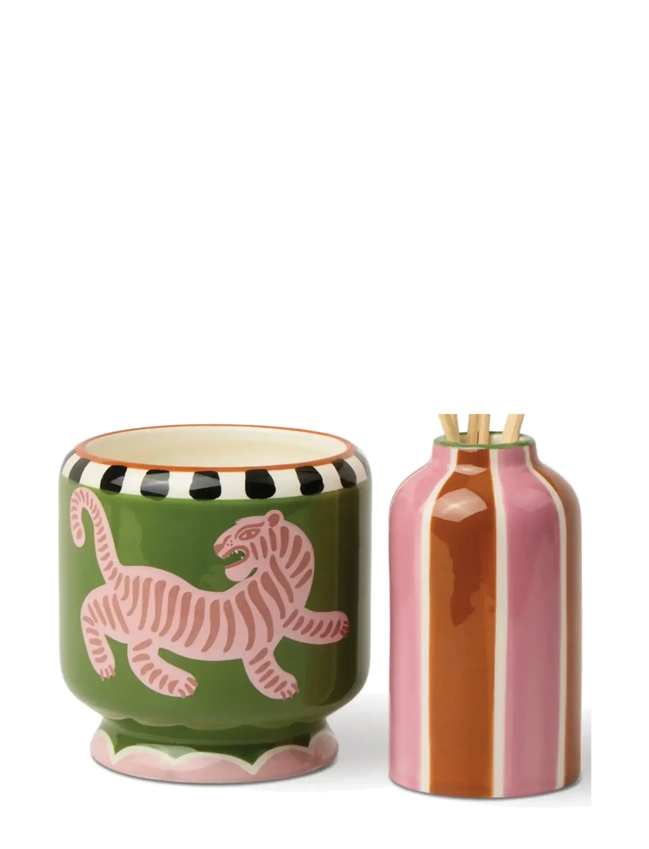Paddywax - Diffuser i keramik Adopo Tiger 118 ml - Black Cedar & Fig - red - 1