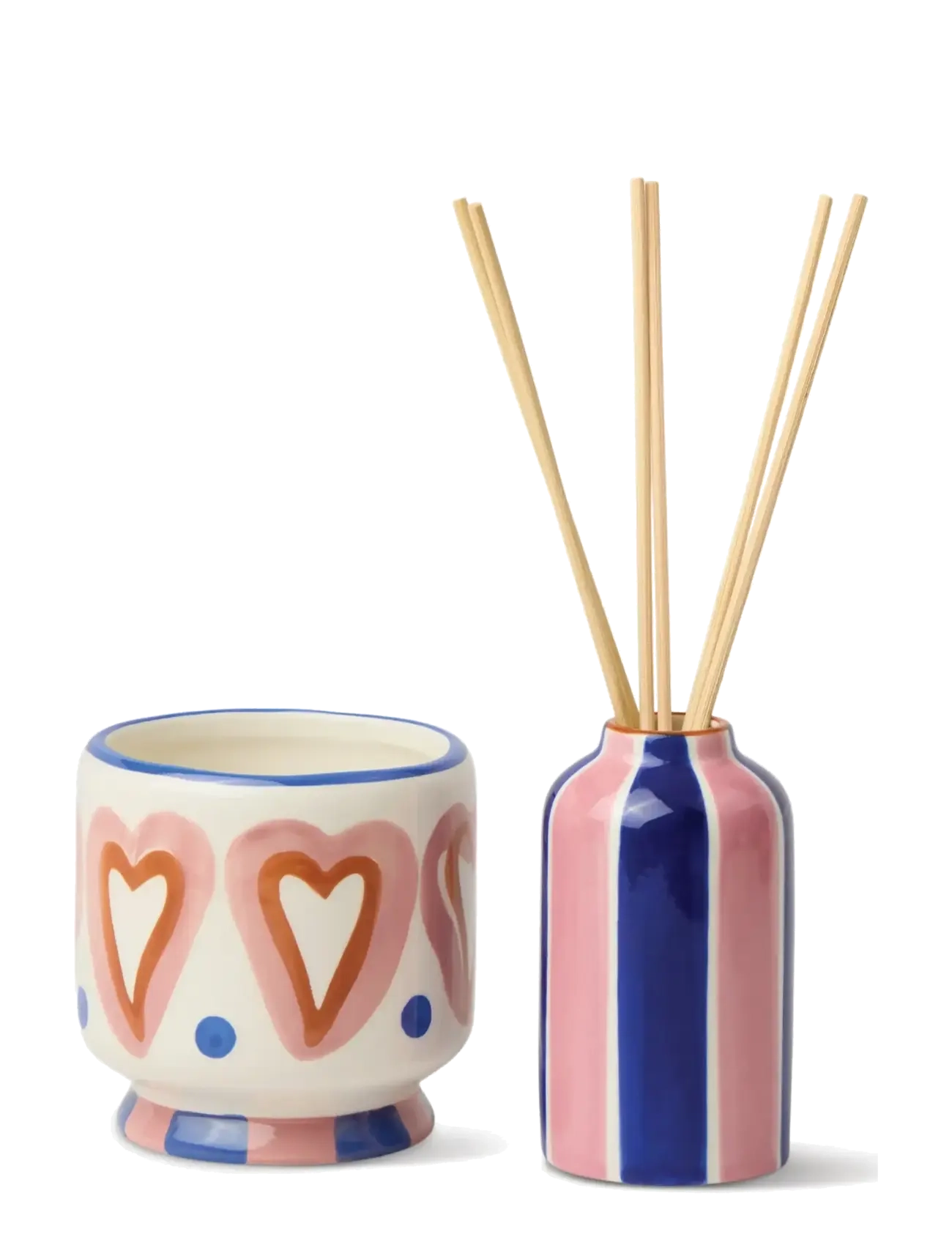 Paddywax - Diffuser i keramik Adopo Hearts 118 ml -  - Rosenwood Vanilj - pink - 1