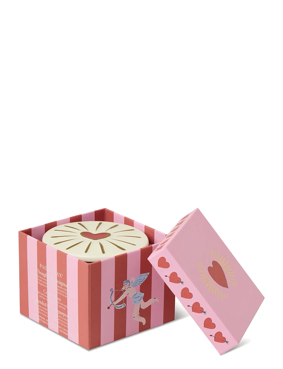 Paddywax - Doftljus Charmed Heart 226 g - Rött glas med lock i keramik med hjärta - Wild Fig & Rose - above 500kr - pink - 1
