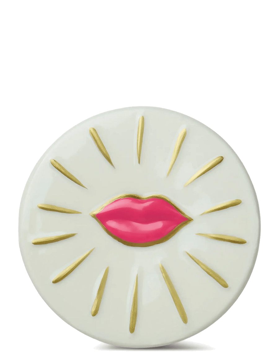 Paddywax - Doftljus Charmed Lips 226 g- Rosa Glas med lock i keramik - Smoked Cherry - pink - 3