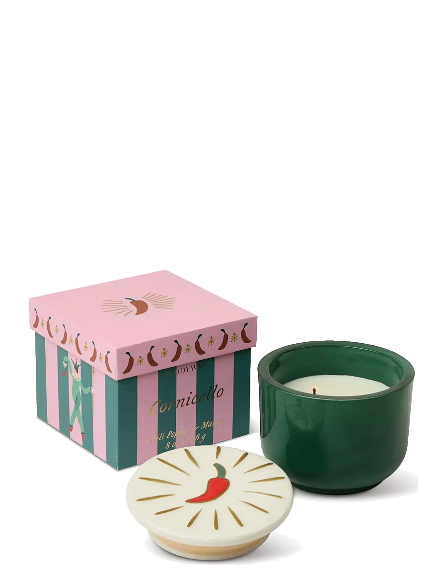 Paddywax - Doftljus Charmed Chili 226 g- Grönt Glas med lock i keramik - Chilip Pepper & Mango - above 500kr - green - 2