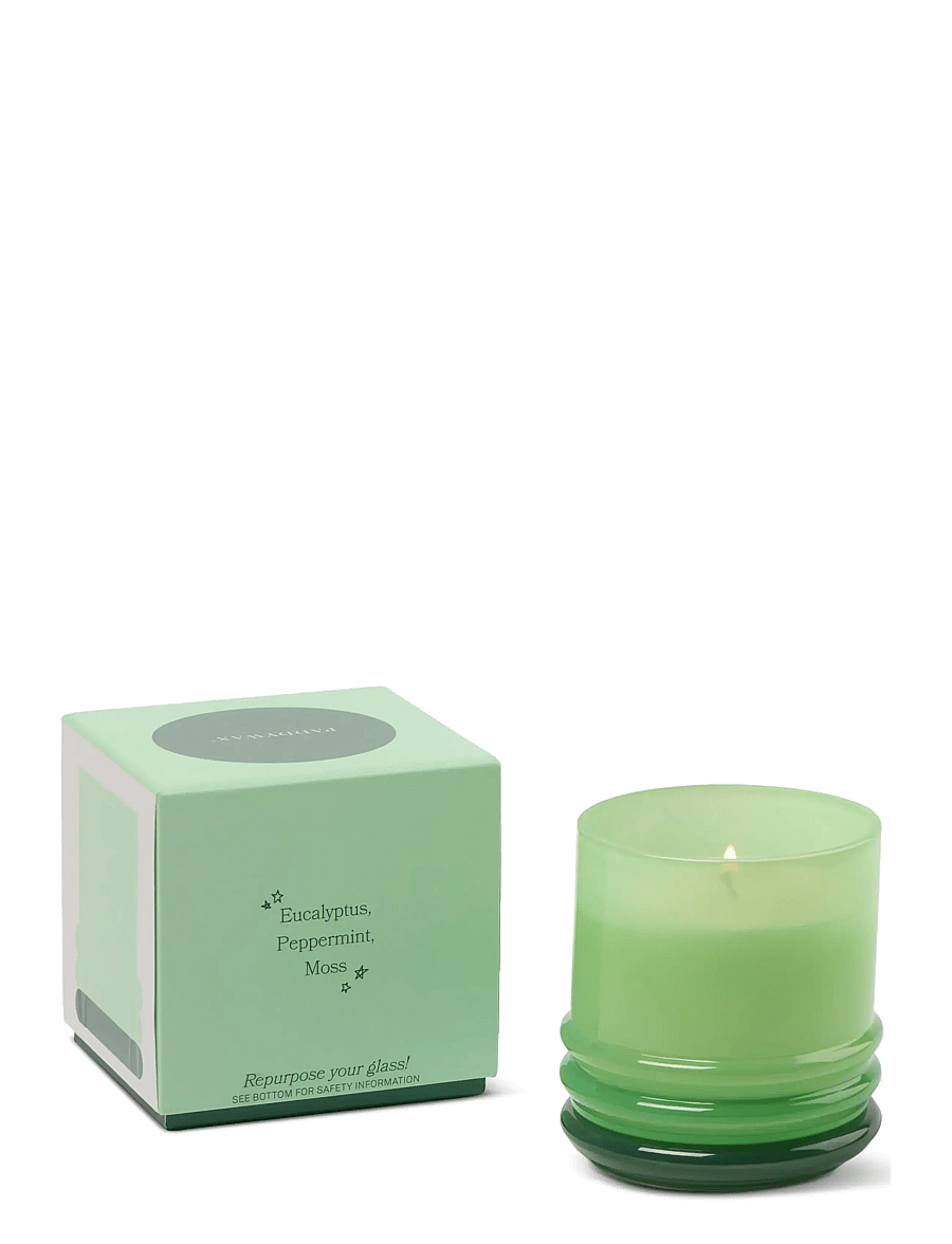 Paddywax - Doftljus Stacked i 2 färgat glas- Klargrönt/ mörkgrönt - Minty Verde - green - 1
