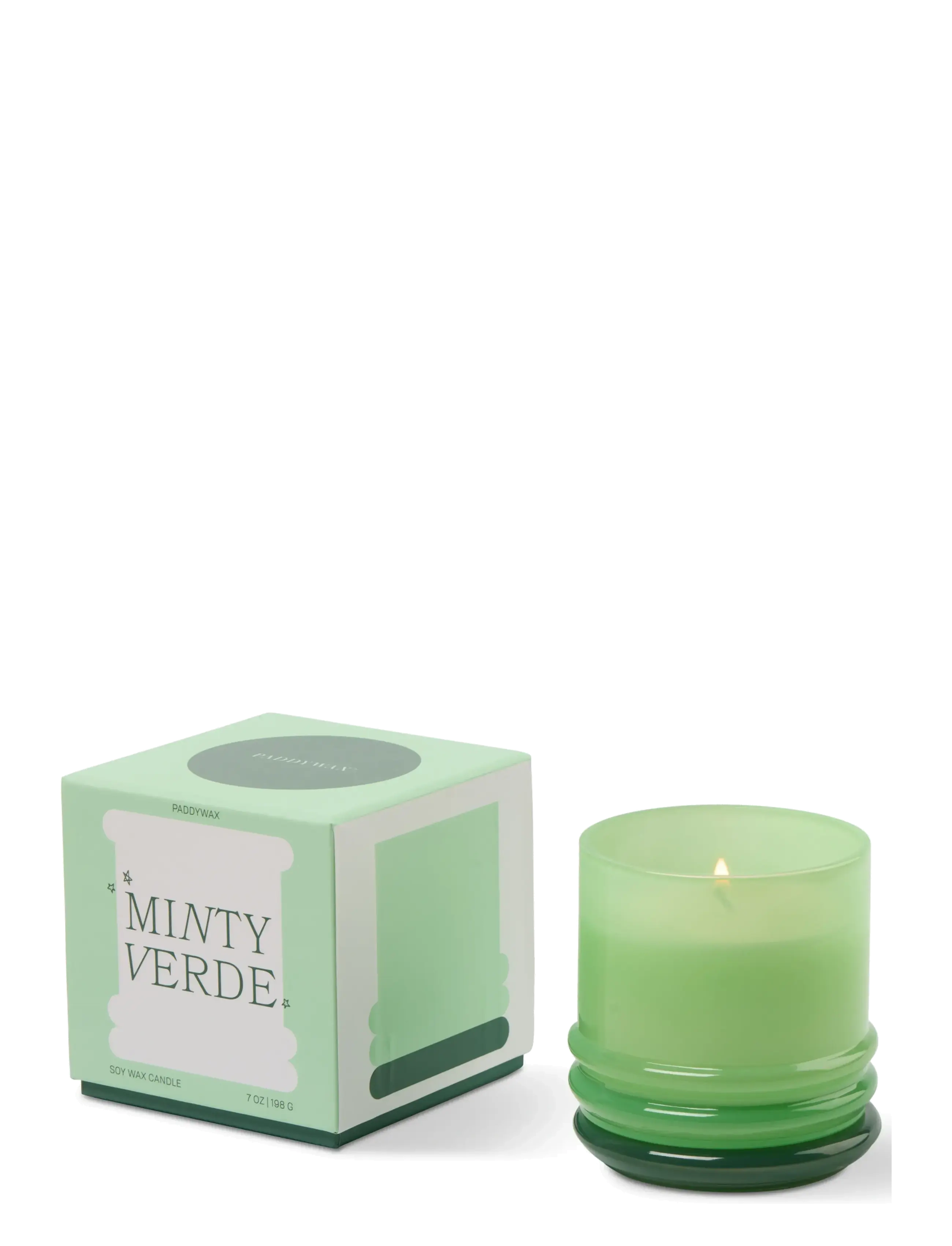 Paddywax - Doftljus Stacked i 2 färgat glas-  Klargrönt/ mörkgrönt - Minty Verde - green - 5
