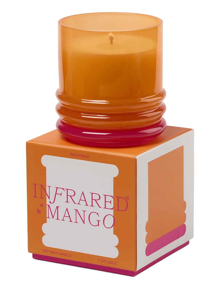 Paddywax - Doftljus Stacked i 2 färgat glas- Orange / knallrosa - Infraröd mango - pink - 1