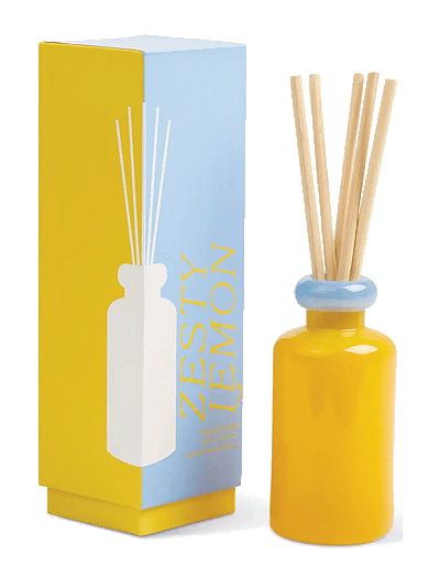 Doftdiffuser Stacked I 2 FäRgat Glas - Gul/ Blå - Zesty Lemon - Duftlys