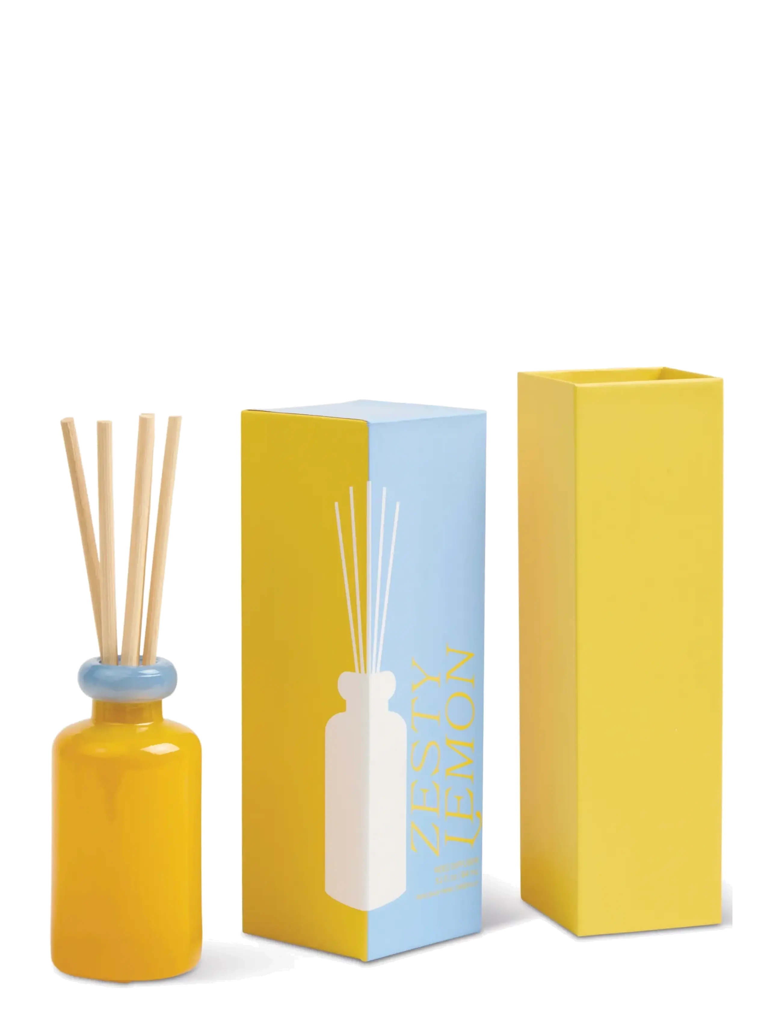 Paddywax - Doftdiffuser Stacked i 2 färgat glas - Gul/ blå - Zesty Lemon - above 500kr - yellow - 2