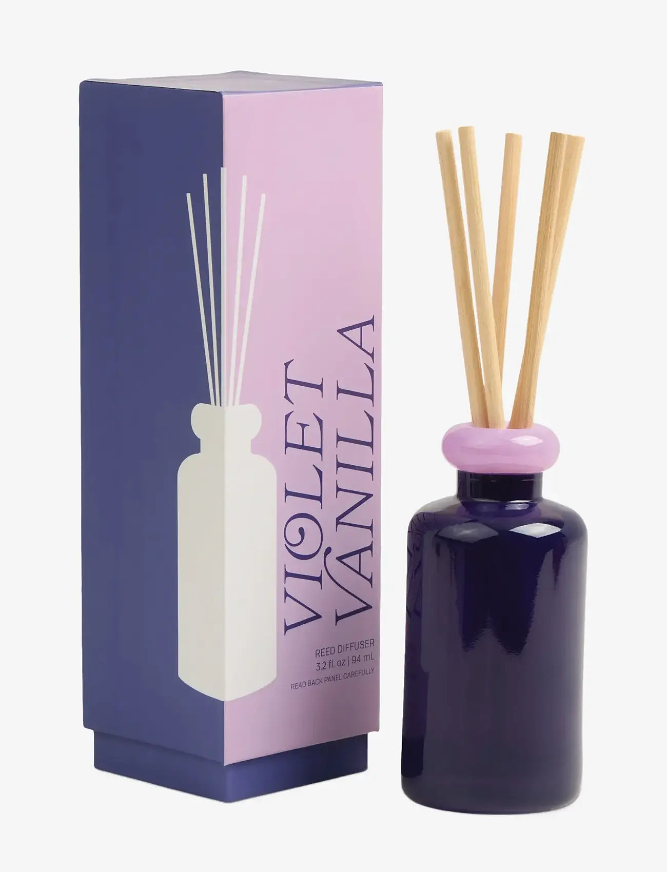 Paddywax - Doftdiffuser Stacked i 2 färgat glas - Lavendel/Mörklilal - Violet Vanilla - dufte til hjemmet - purple - 0