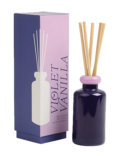 Doftdiffuser Stacked I 2 FäRgat Glas - Lavendel/MöRklilal - Violet Vanilla - Duftpinde