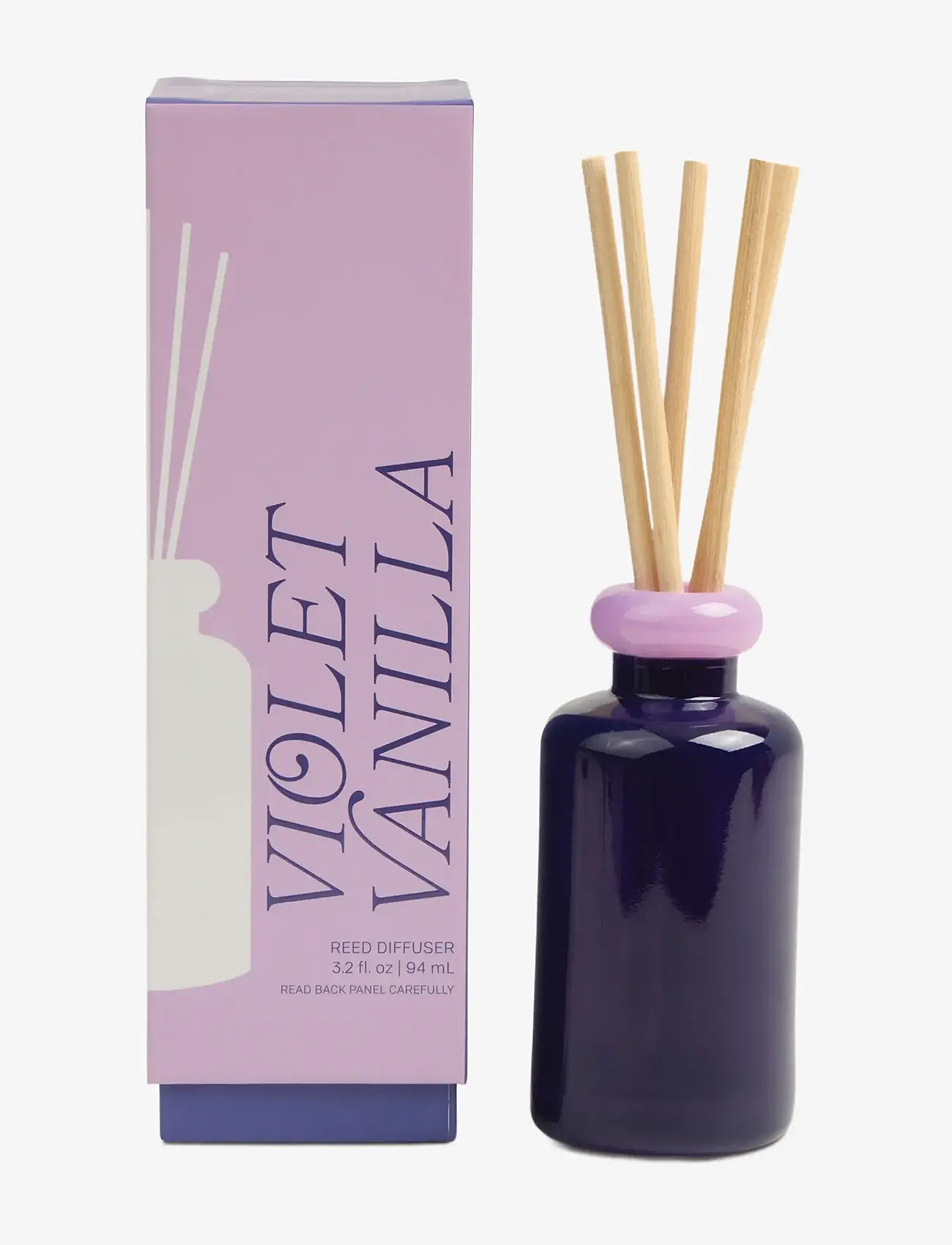 Paddywax - Doftdiffuser Stacked i 2 färgat glas - Lavendel/Mörklilal - Violet Vanilla - dufte til hjemmet - purple - 1