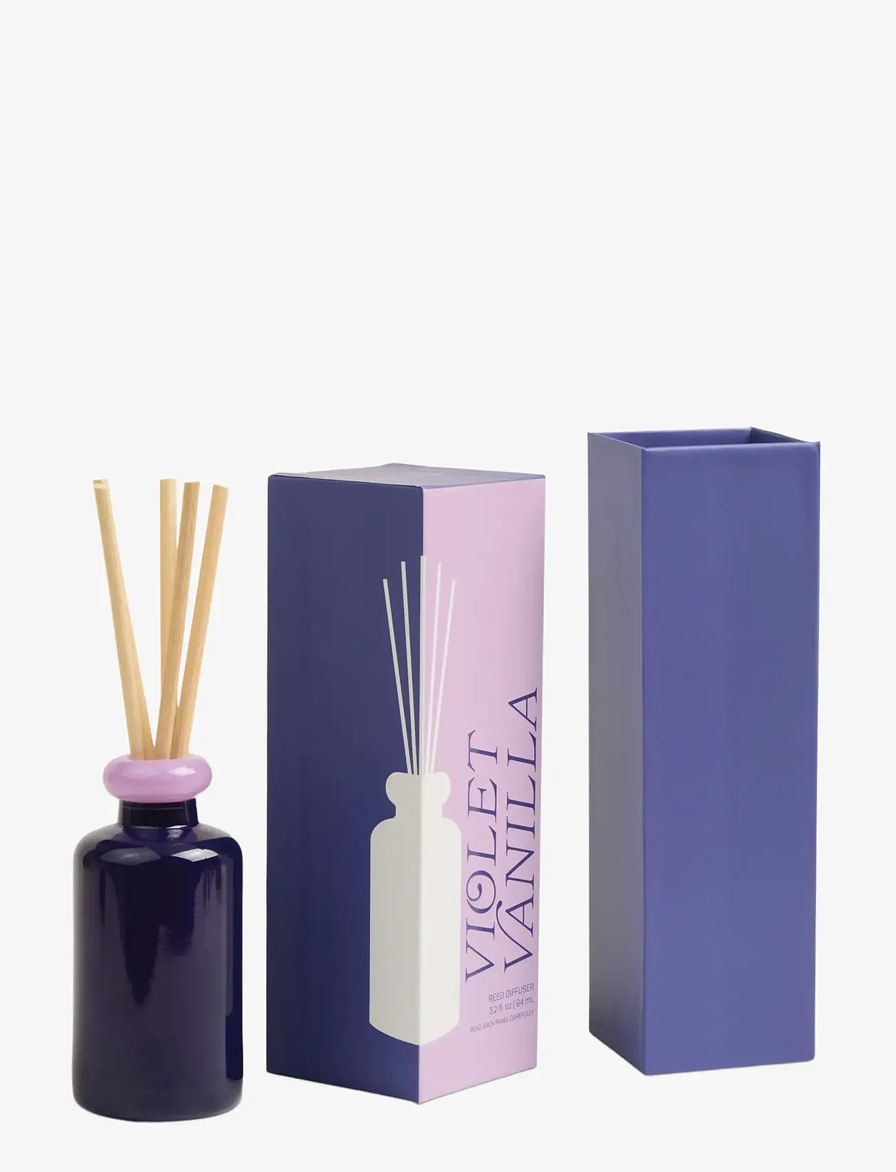 Paddywax - Doftdiffuser Stacked i 2 färgat glas - Lavendel/Mörklilal - Violet Vanilla - dufte til hjemmet - purple - 2