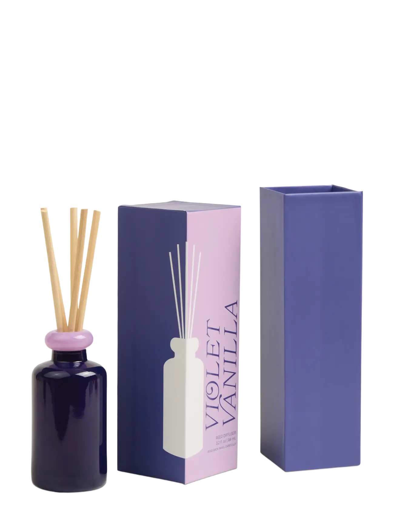 Paddywax - Doftdiffuser Stacked i 2 färgat glas - Lavendel/Mörklilal - Violet Vanilla - unter 20€ - purple - 2