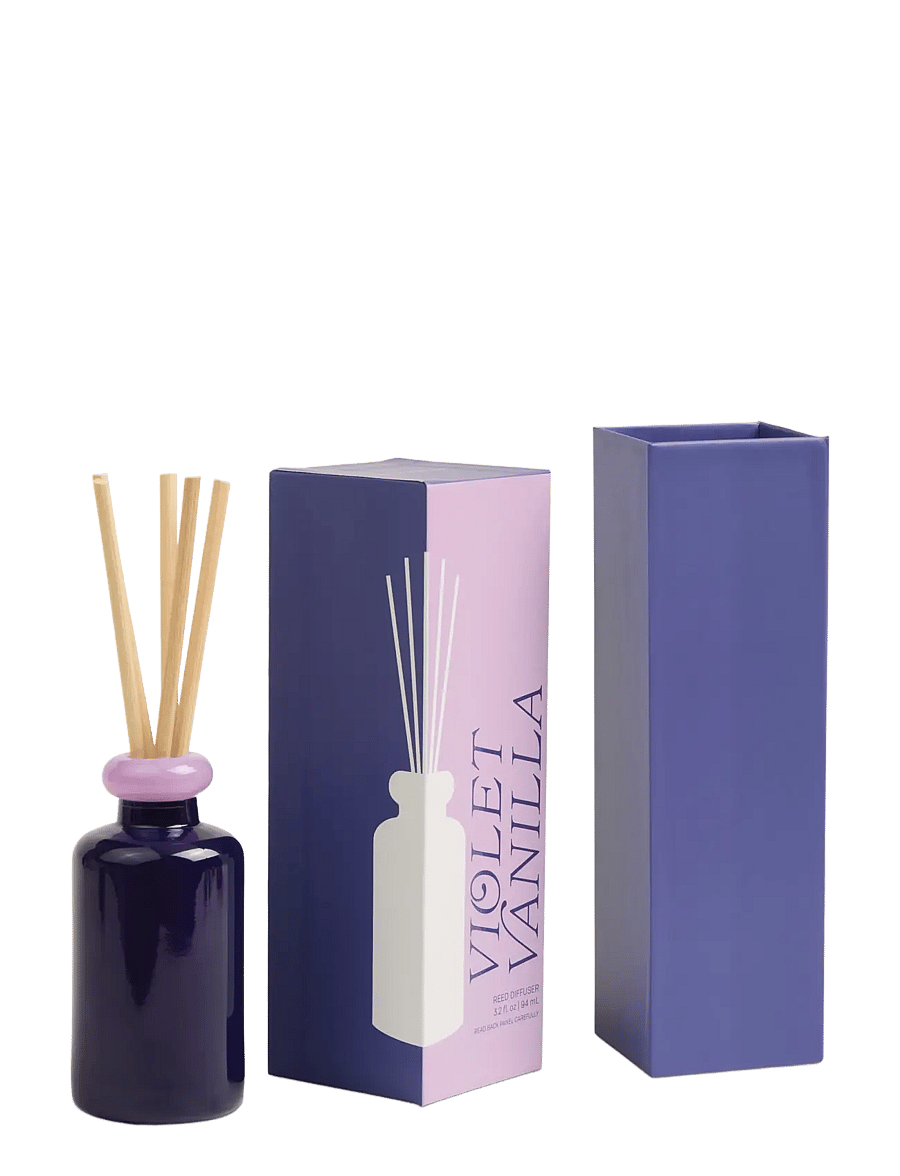 Paddywax - Doftdiffuser Stacked i 2 färgat glas - Lavendel/Mörklilal - Violet Vanilla - unter 20€ - purple - 2