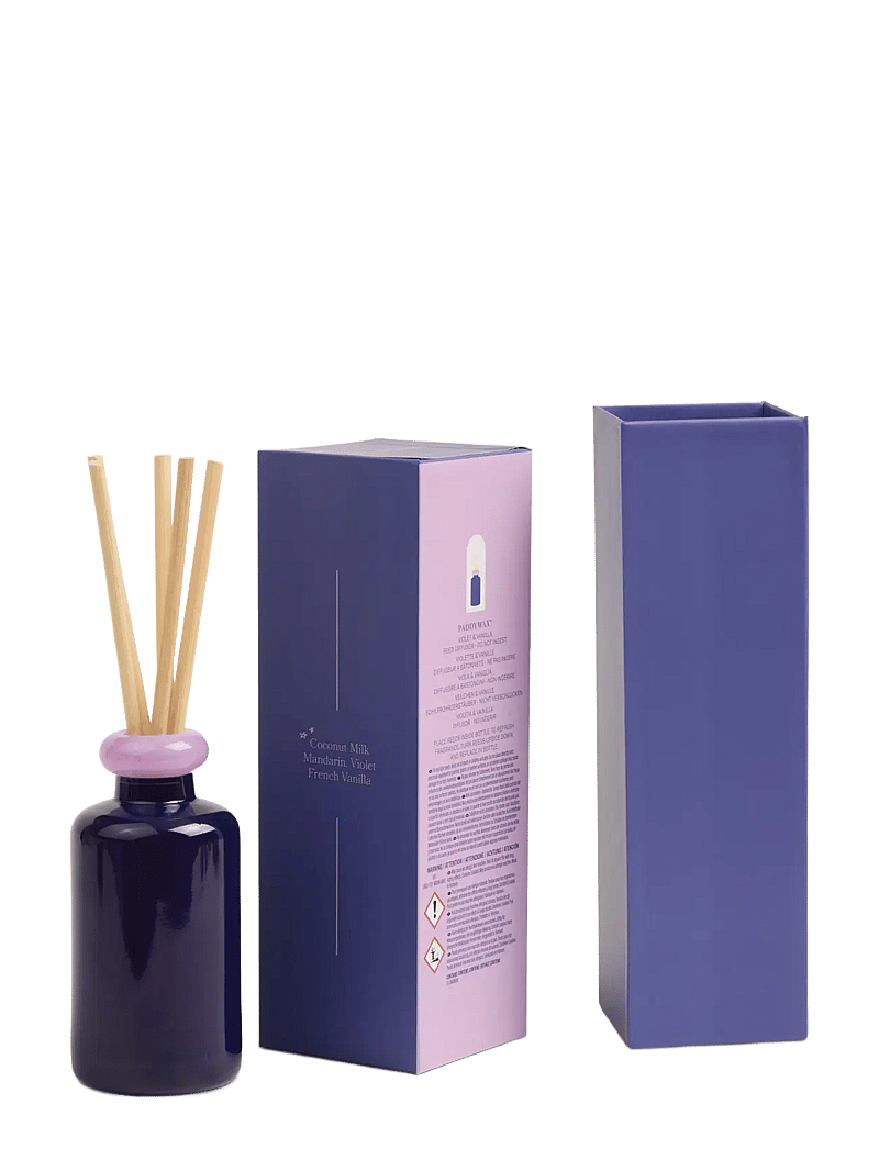 Paddywax - Doftdiffuser Stacked i 2 färgat glas - Lavendel/Mörklilal - Violet Vanilla - alla 20 € - purple - 3