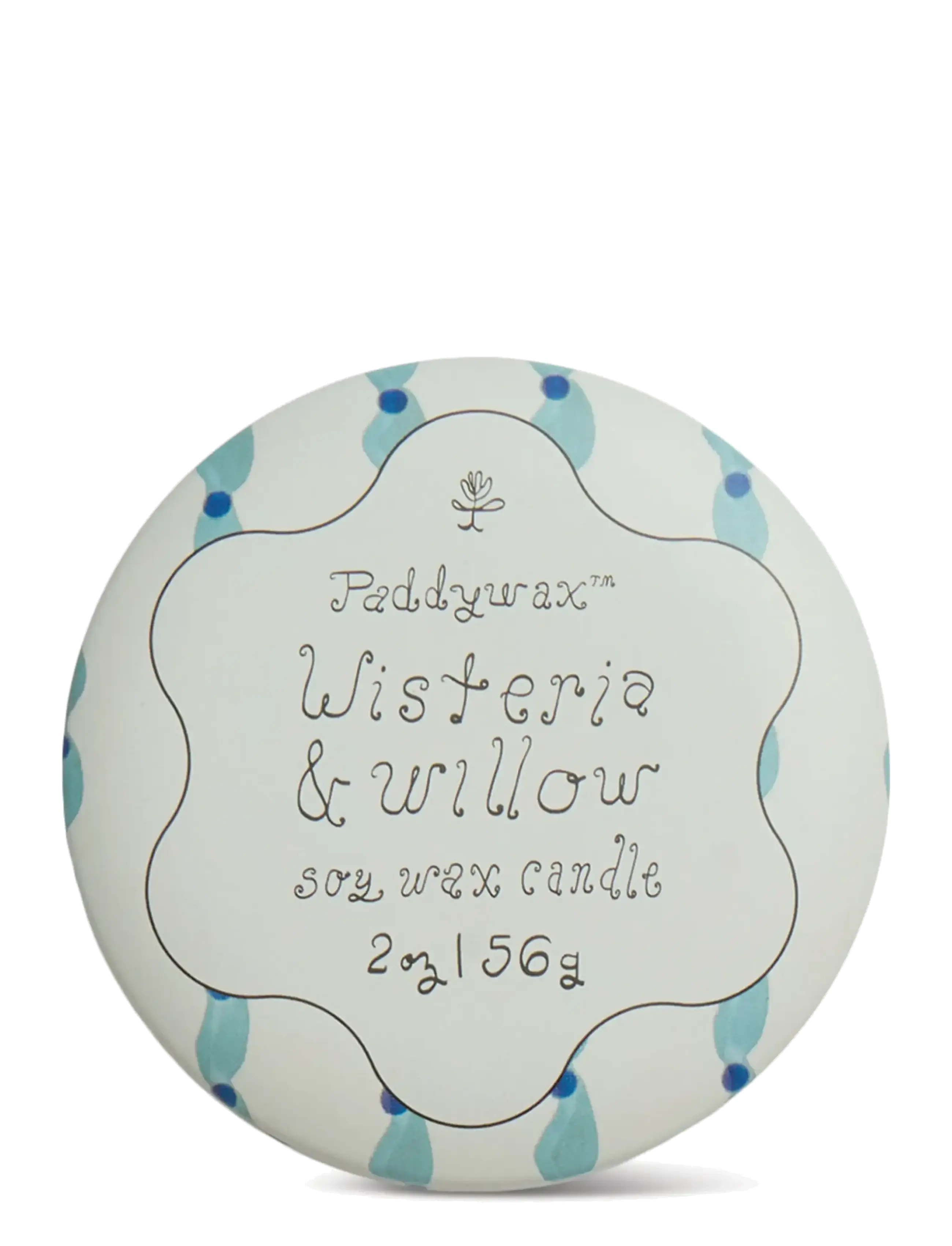 Paddywax - Doftljus mini Tulip i plåtask 56g  - Wisteria & Willow - white - 2