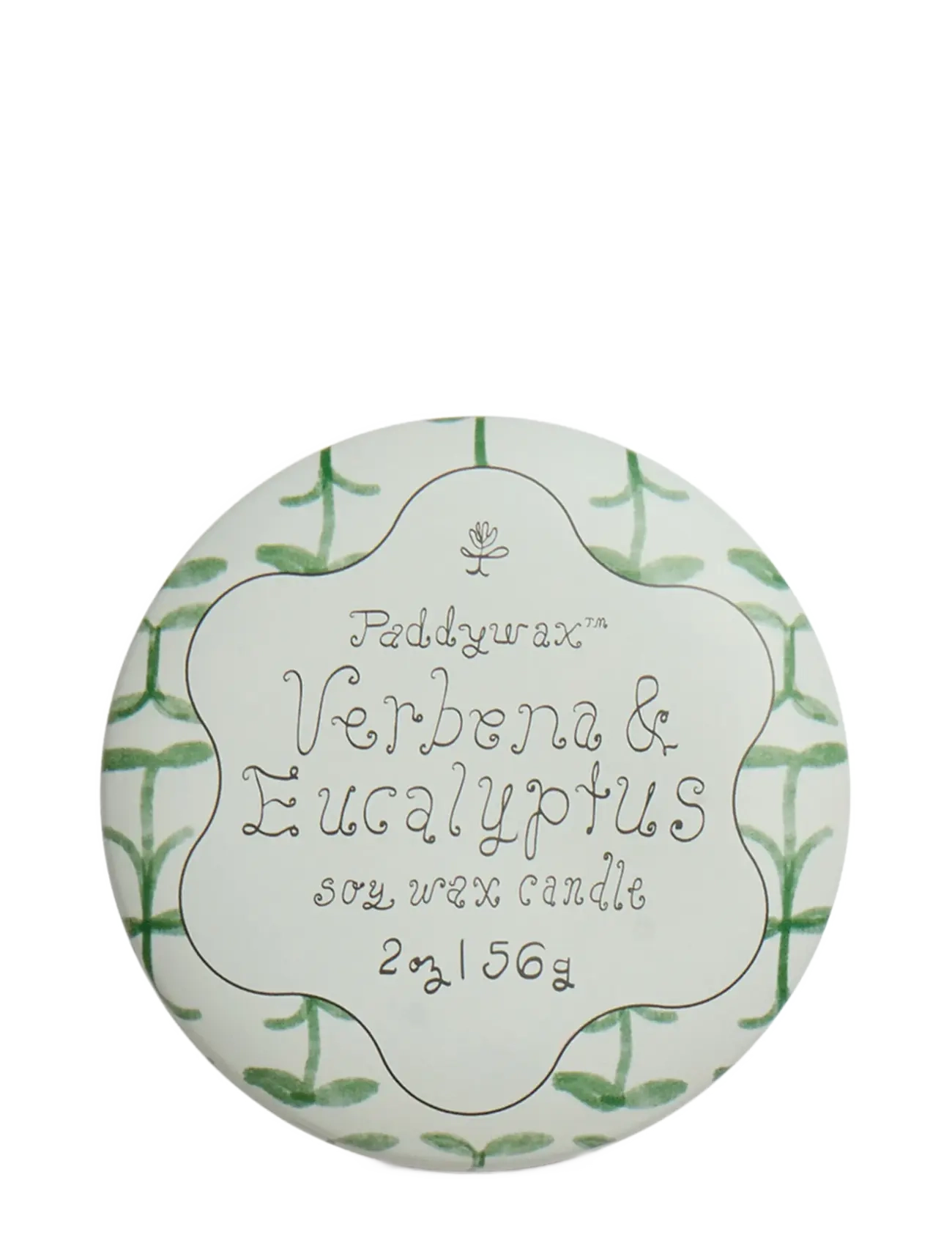 Paddywax - Doftljus mini Tulip i plåtask 56g  - Verbena & Lemongrass - white - 1