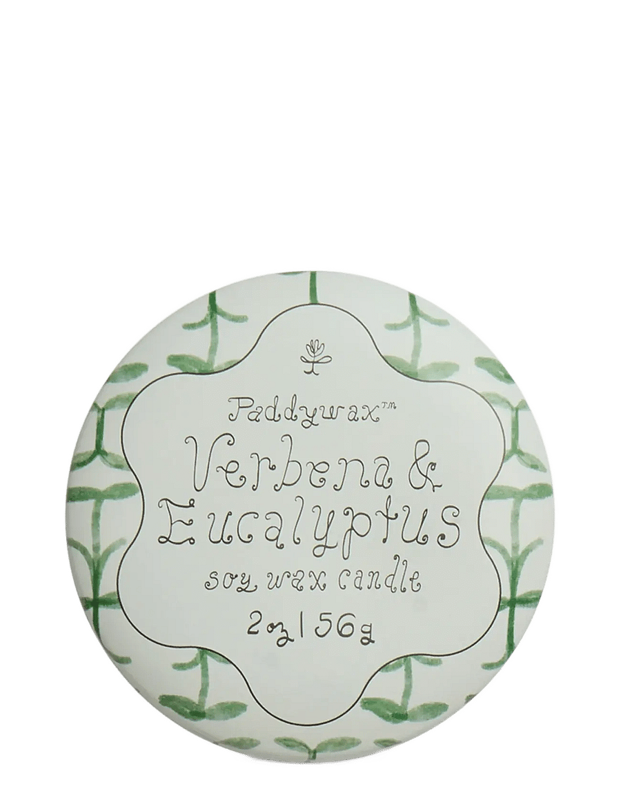 Paddywax - Doftljus mini Tulip i plåtask 56g - Verbena & Lemongrass - white - 1