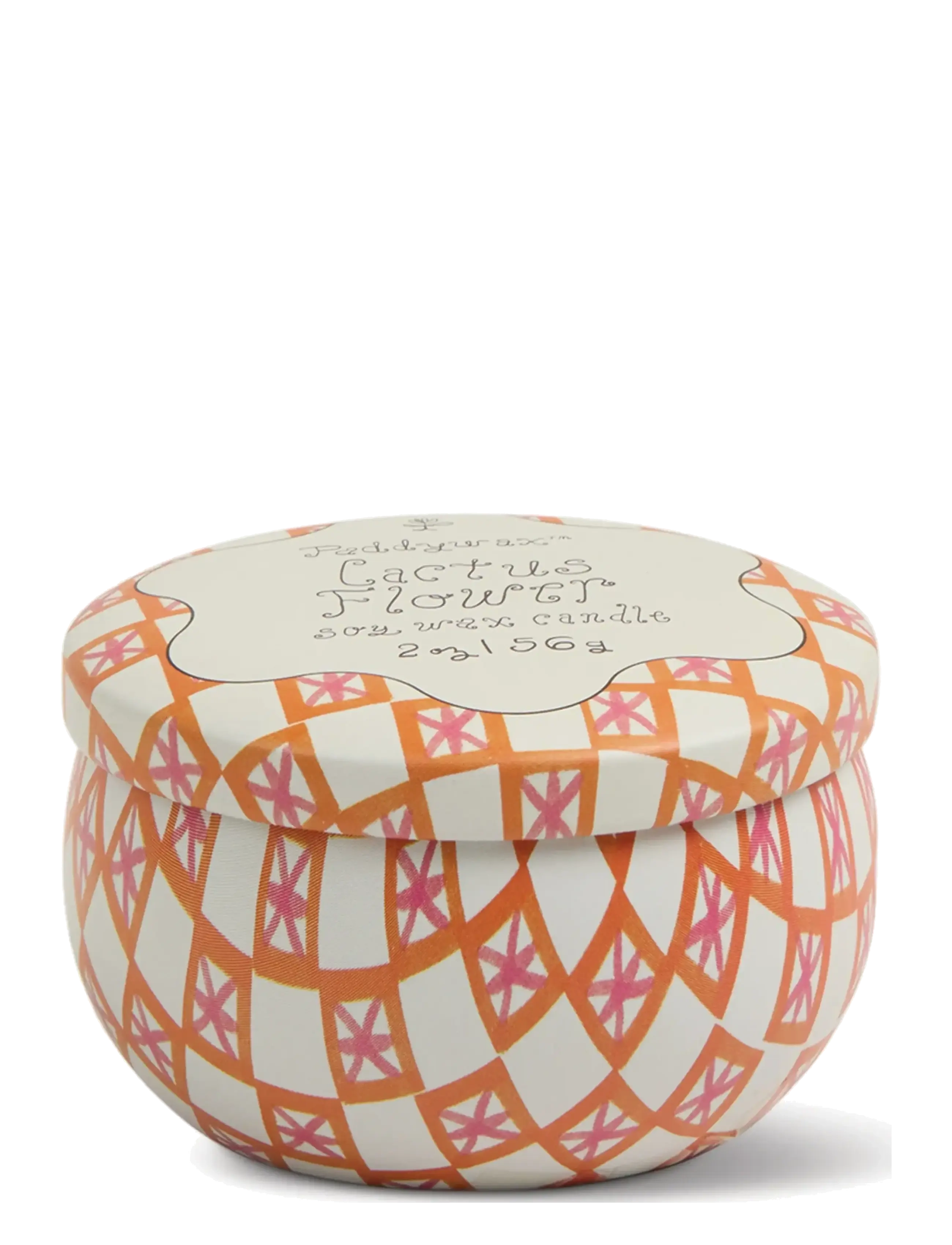 Paddywax - Doftljus mini Tulip i plåtask 56g  - Cactus Flower - white - 1