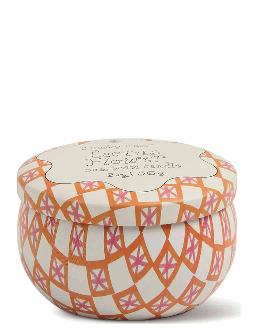 Paddywax - Doftljus mini Tulip i plåtask 56g - Cactus Flower - above 500kr - white - 1