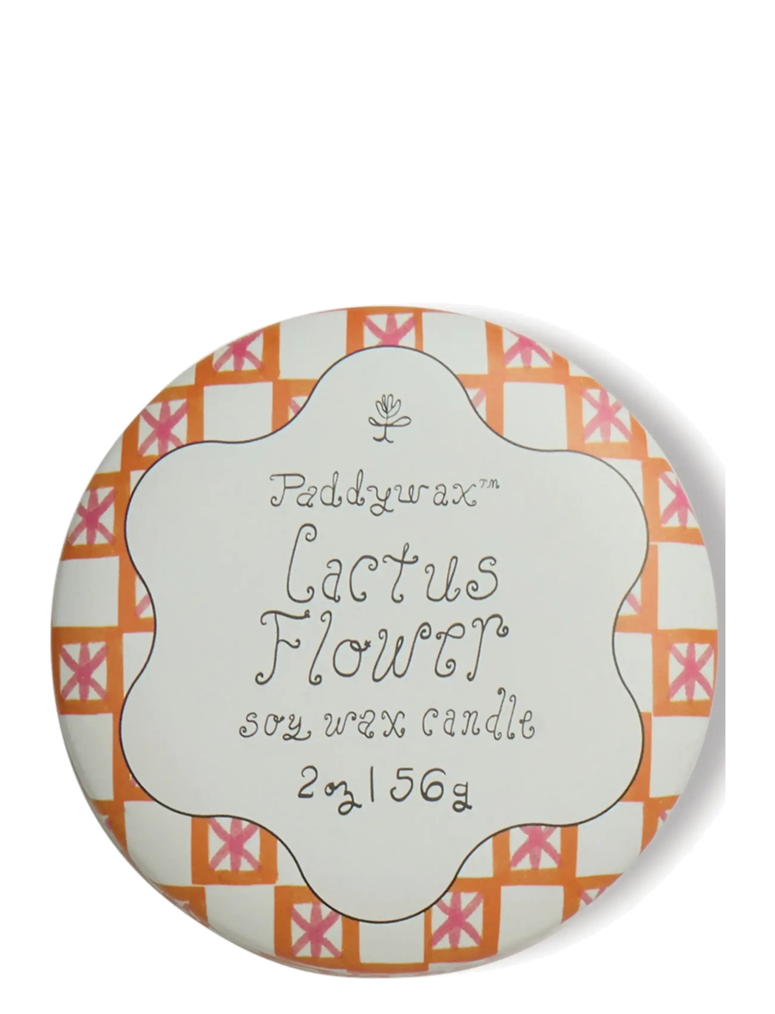 Paddywax - Doftljus mini Tulip i plåtask 56g  - Cactus Flower - white - 2
