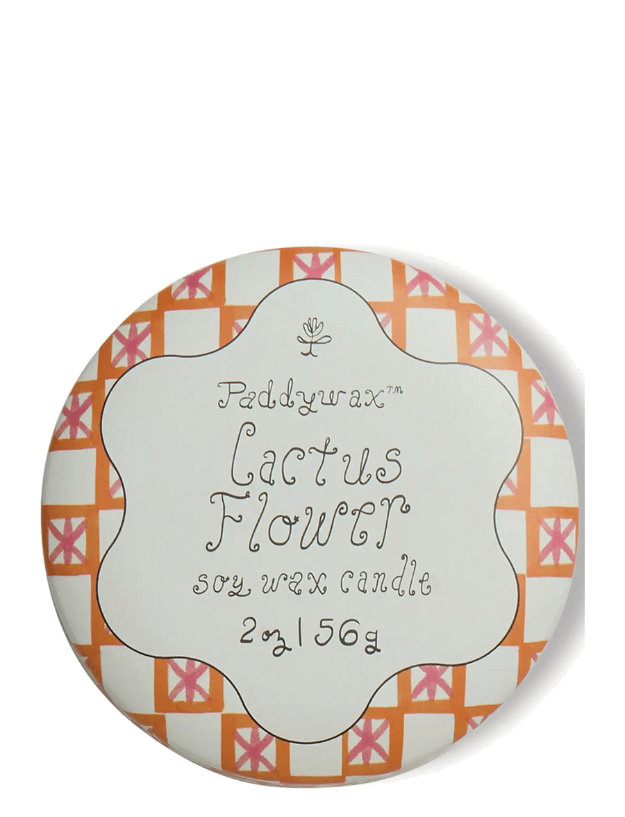Paddywax - Doftljus mini Tulip i plåtask 56g - Cactus Flower - above 500kr - white - 2