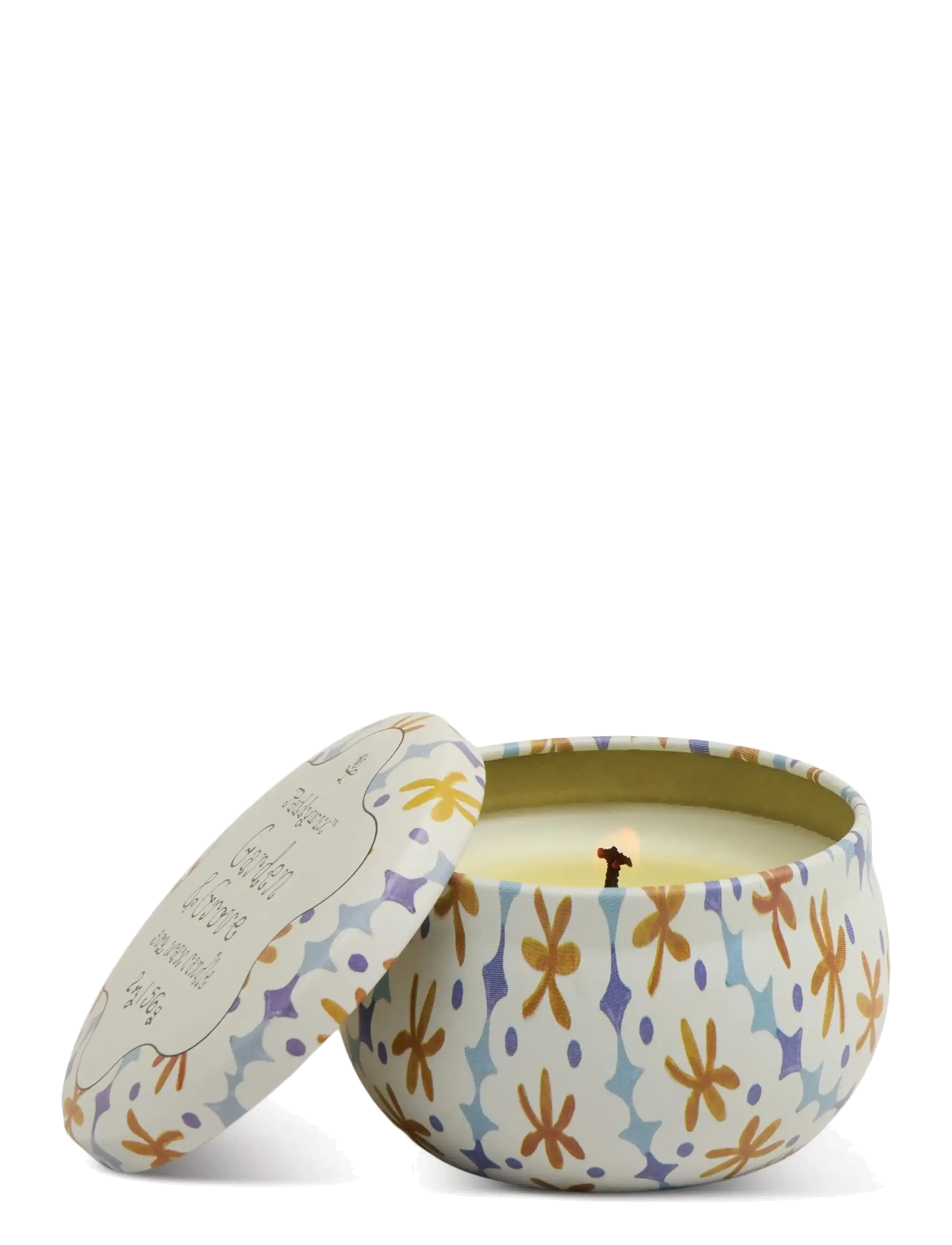 Paddywax Doftljus mini Tulip i plåtask 56g  - Garden Grove - Ilmvatn - WHITE / multi