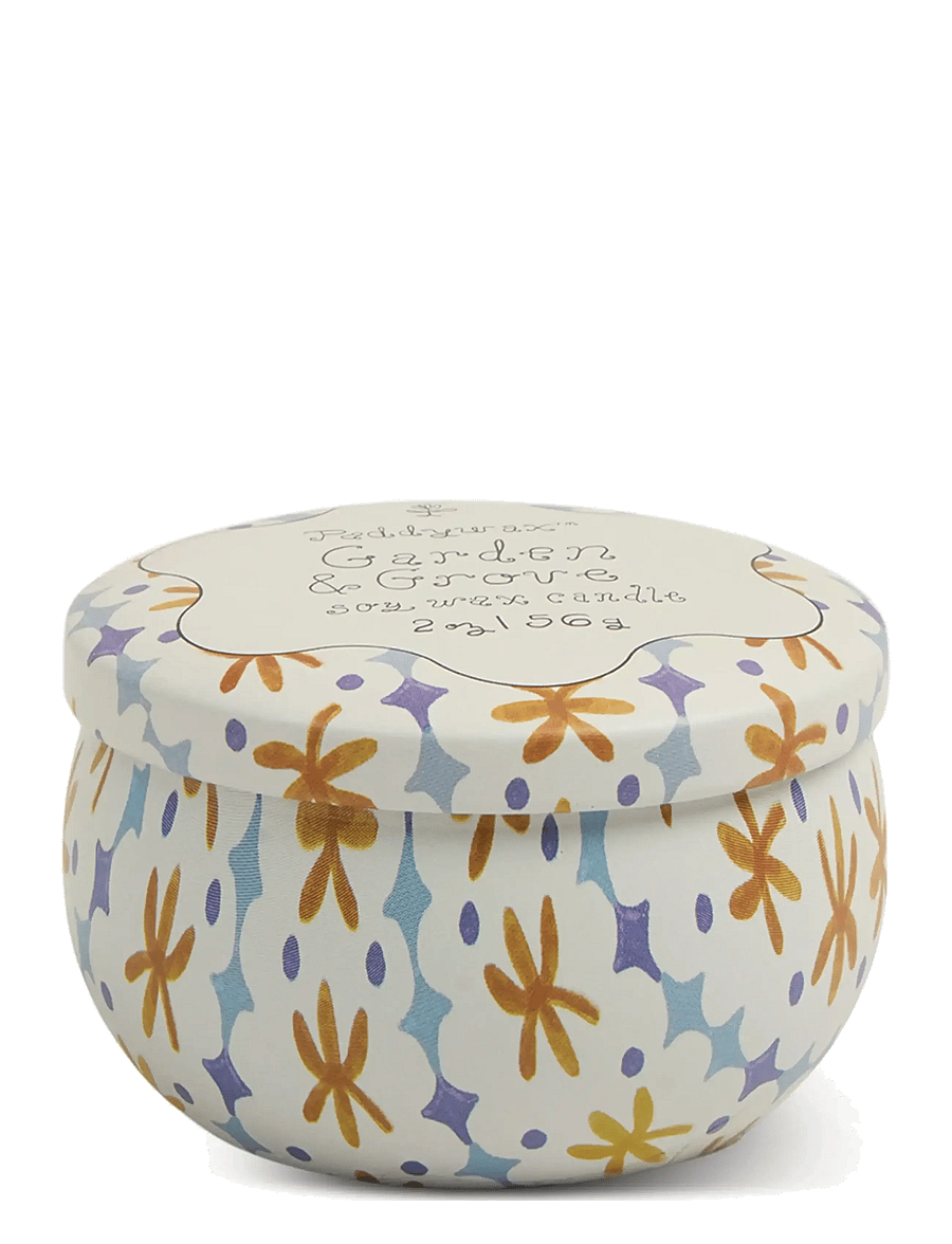Paddywax - Doftljus mini Tulip i plåtask 56g - Garden Grove - white - 1