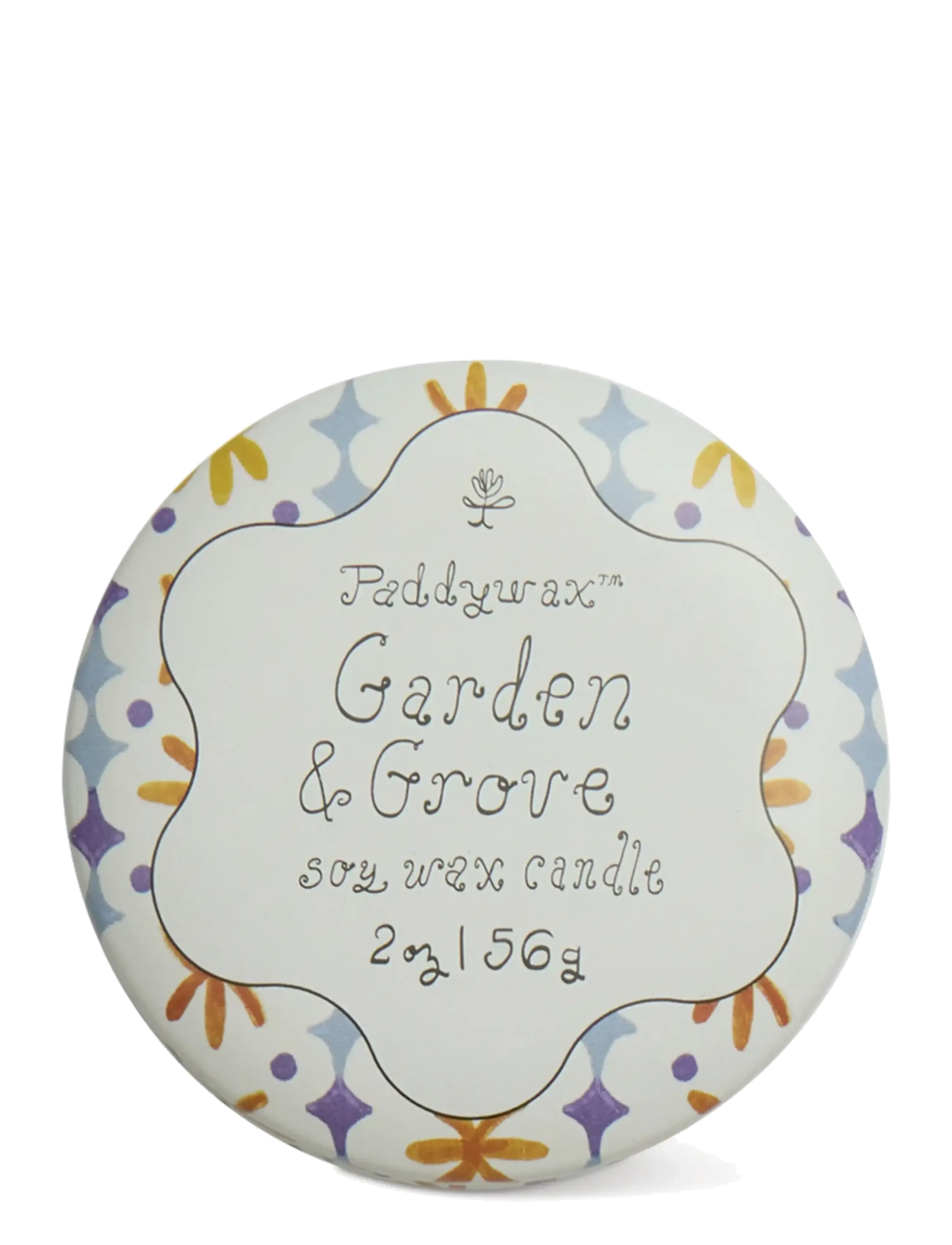 Paddywax - Doftljus mini Tulip i plåtask 56g  - Garden Grove - white - 2