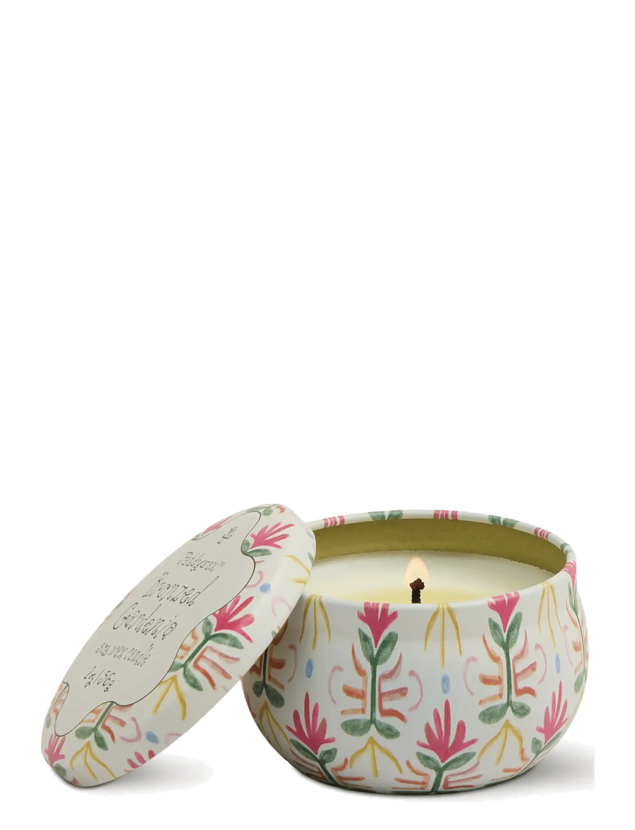 Paddywax - Doftljus mini Tulip i plåtask 56g -Bronzed Gardenia - white - 0