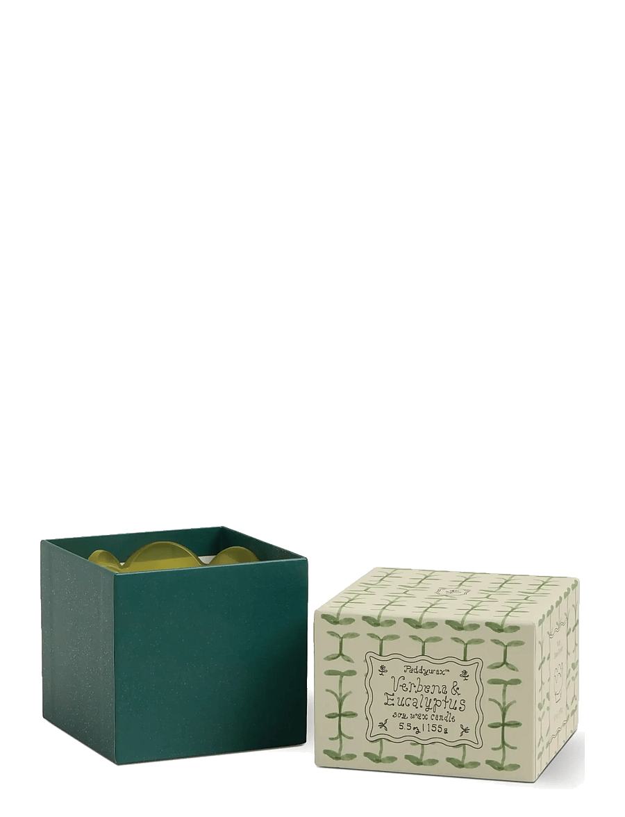 Paddywax - Doftljus Tulpan i tonat glas - Grönt/mörkgrönt - Verbena & Lemongrass - green - 1