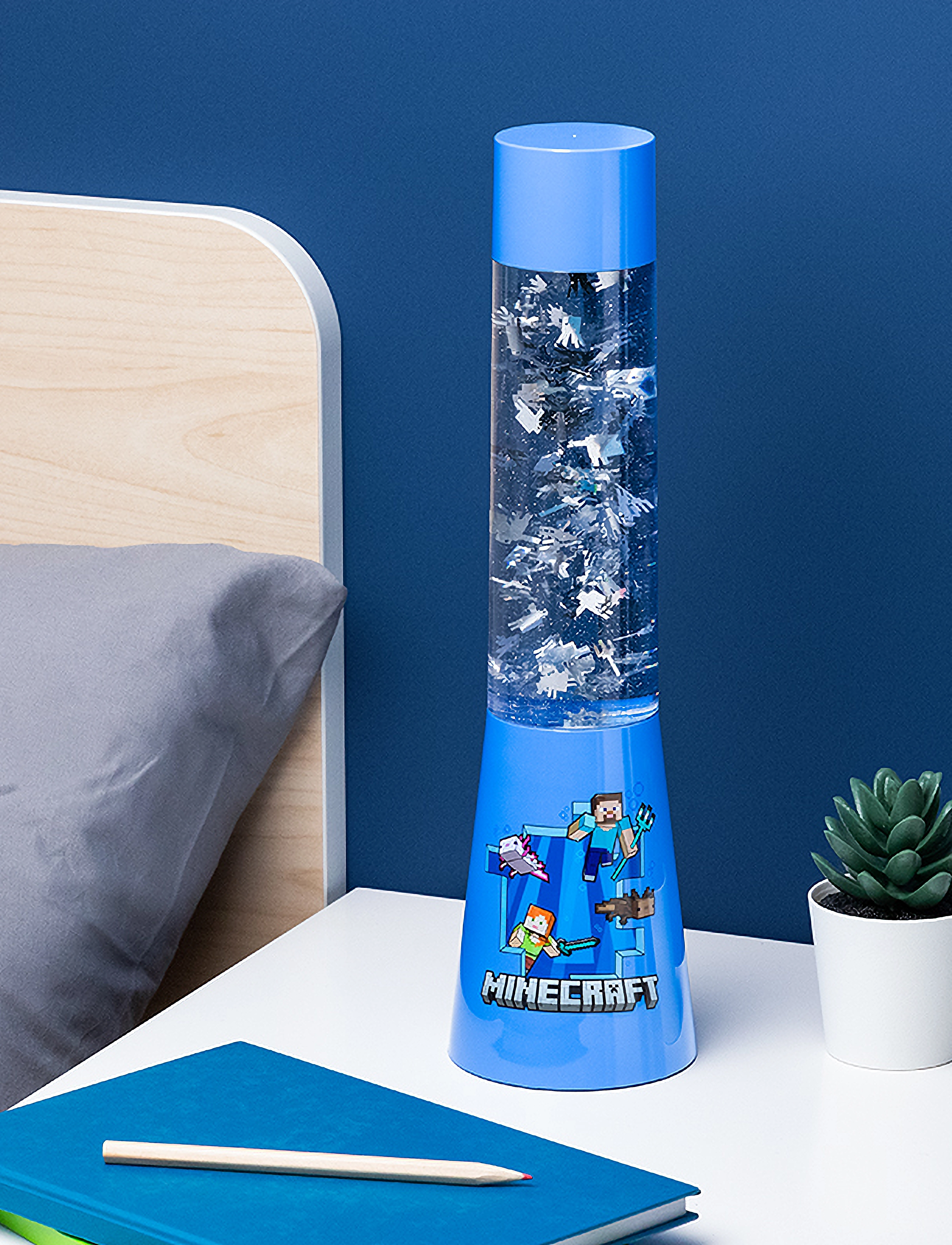 Paladone Minecraft Plastic Flow Lamp, H33 cm, Lighting, Mehrfarbig/gemustert - Night Lamps, Kinder