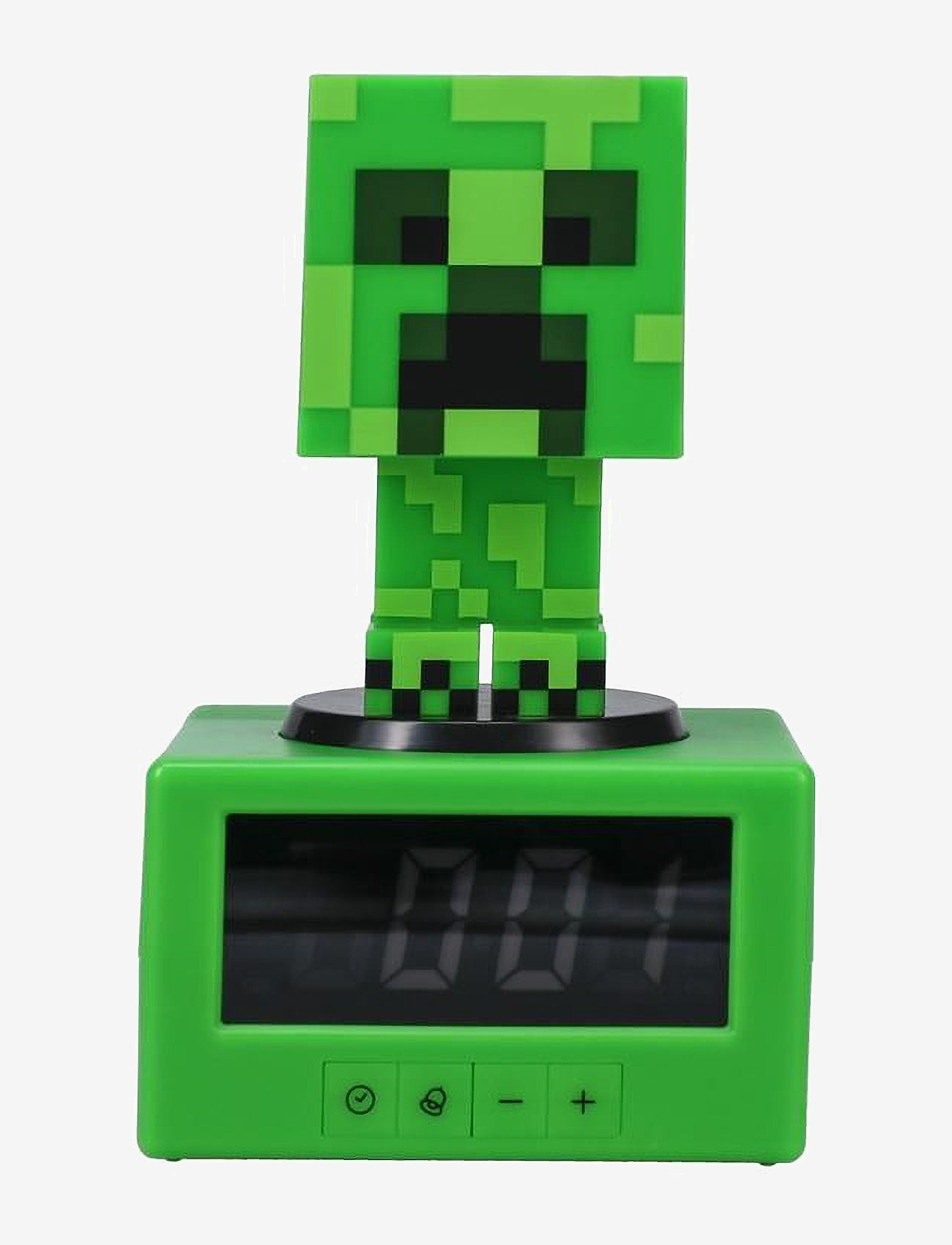 Paladone - CREEPER ICON ALARM CLOCK - table lamps - black - 1