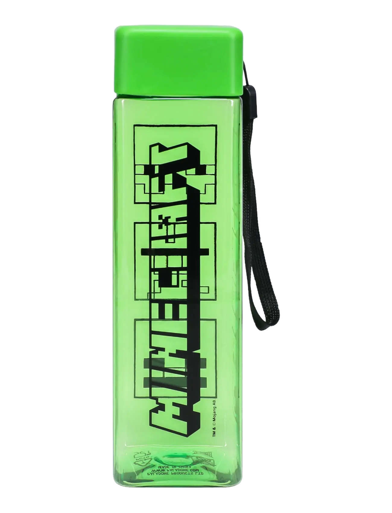 Paladone Minecraft Shaped Water Bottle, Meal Time, Grøn, Str: H:20.5CM