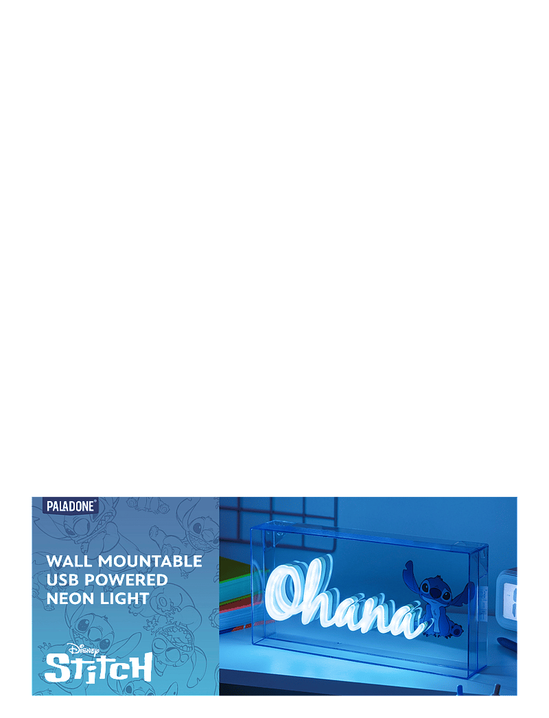 Paladone - STITCH OHANA LED NEON LIGHT - beleuchtung - white - 2
