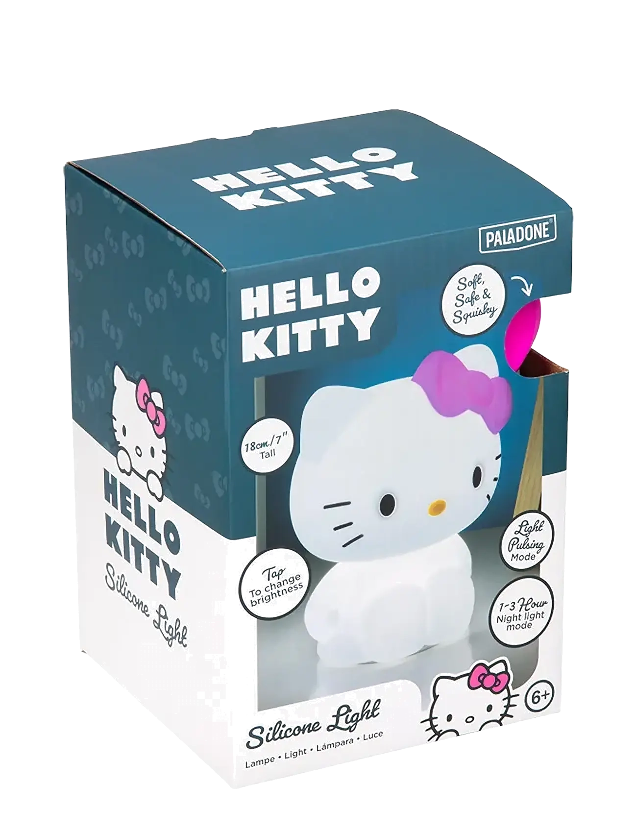 Paladone - HELLO KITTY SILICONE LIGHT RECHAR BATTERY - galda lampas - white - 2