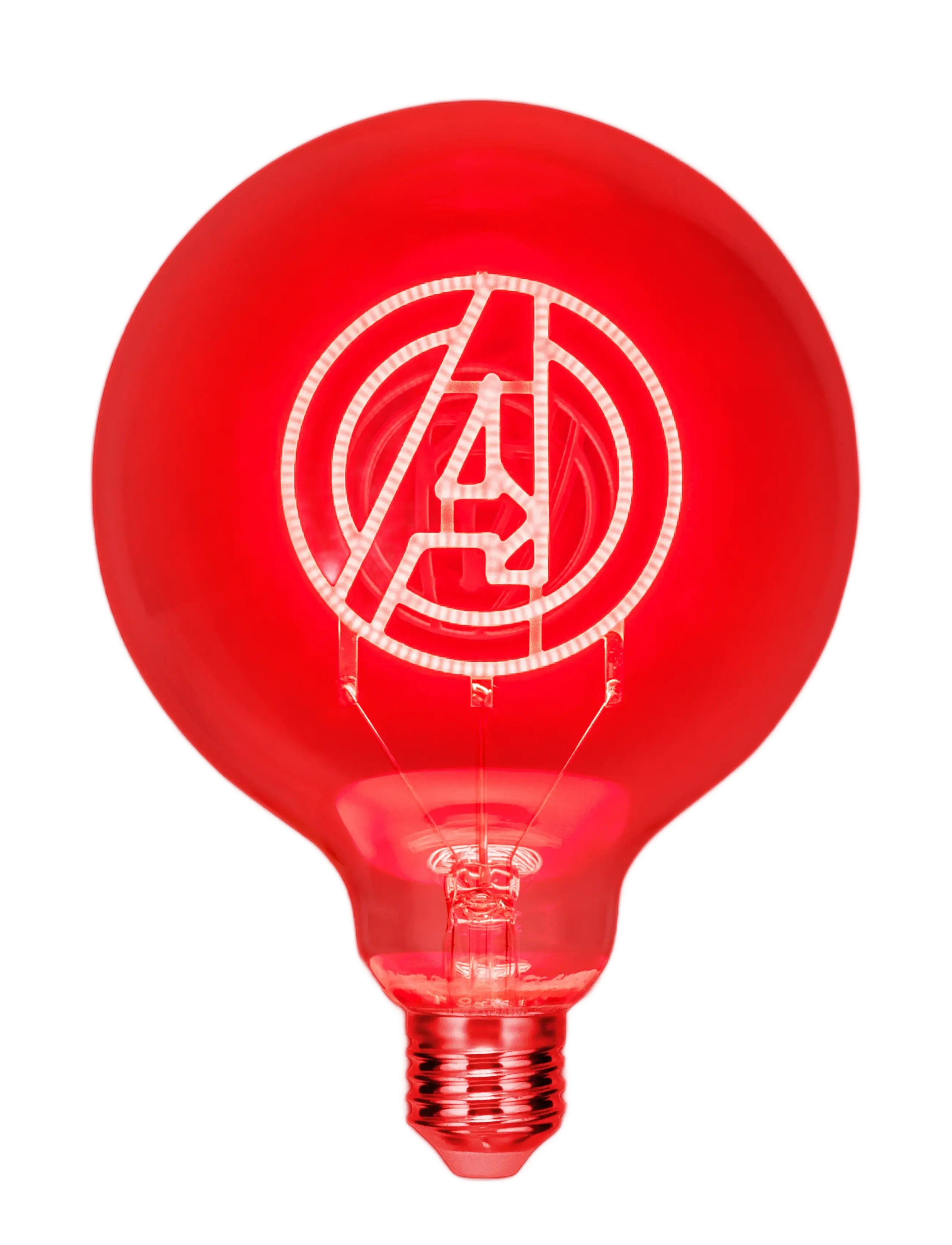 Paladone Led Neon Bulb Marvel Avengers, Bordlampe, Rød, Str: H:18.0CM