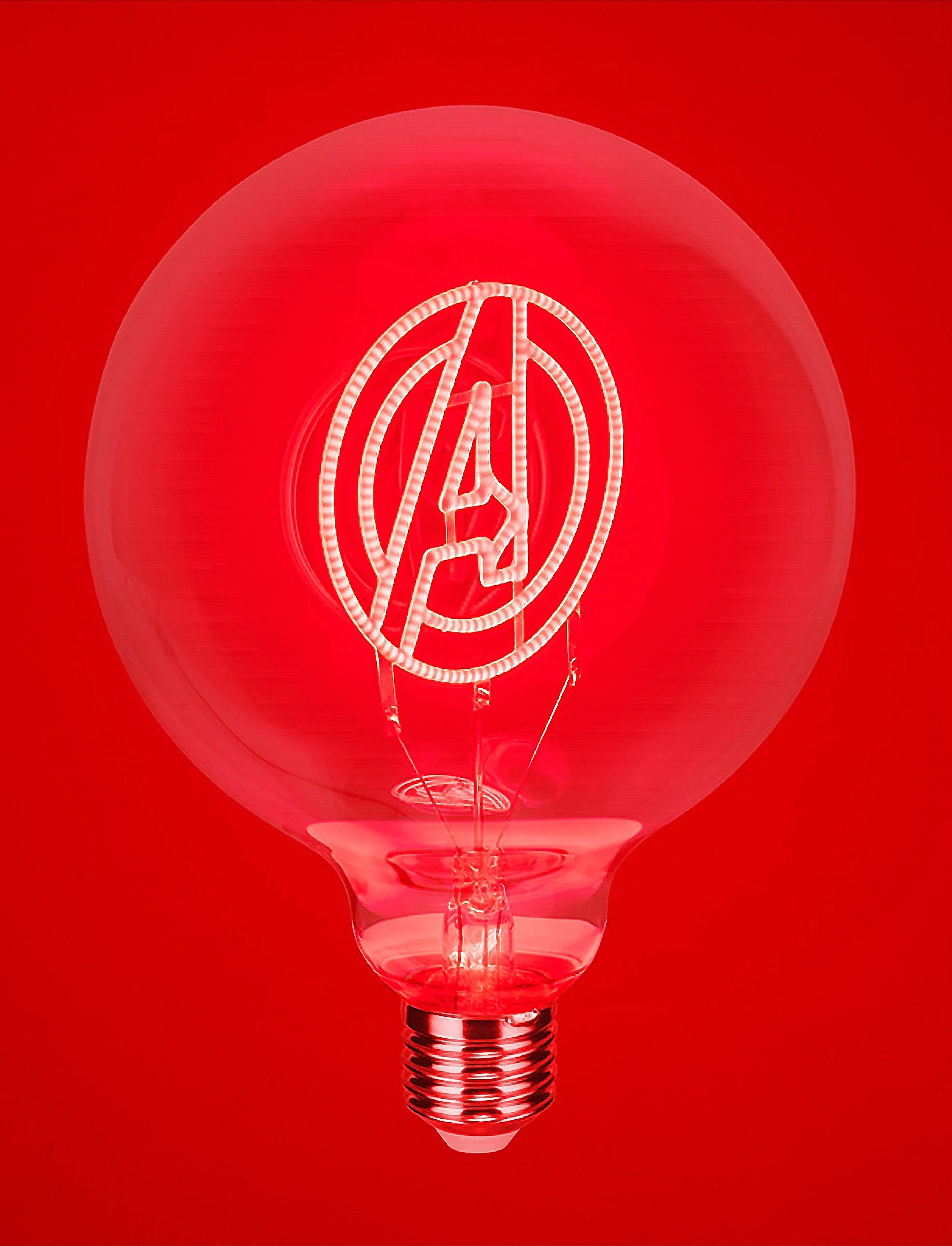 Paladone Led Neon Bulb Marvel Avengers, H:18.0 cm, Lighting, Rot - Table Lamps, Kinder