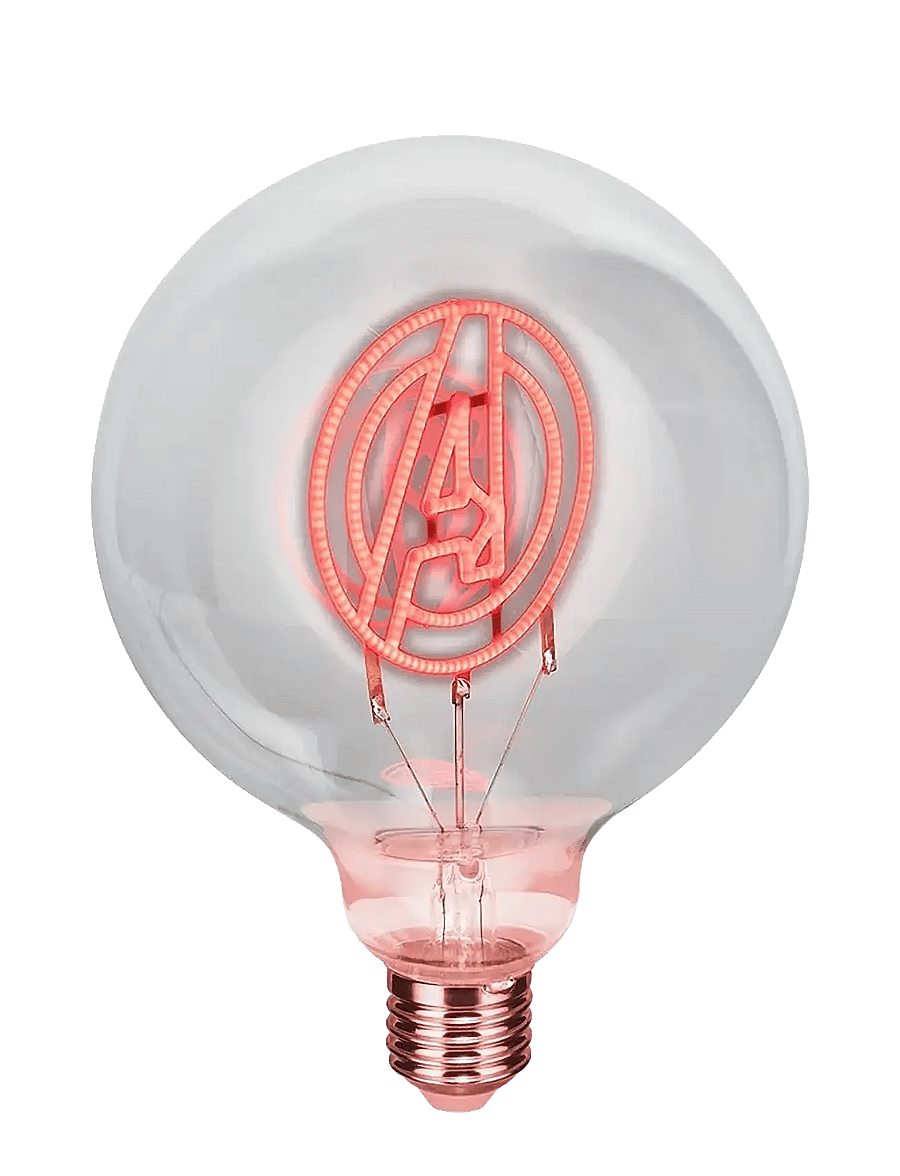 Paladone - LED NEON BULB - MARVEL AVENGERS - tischlampen - white - 4