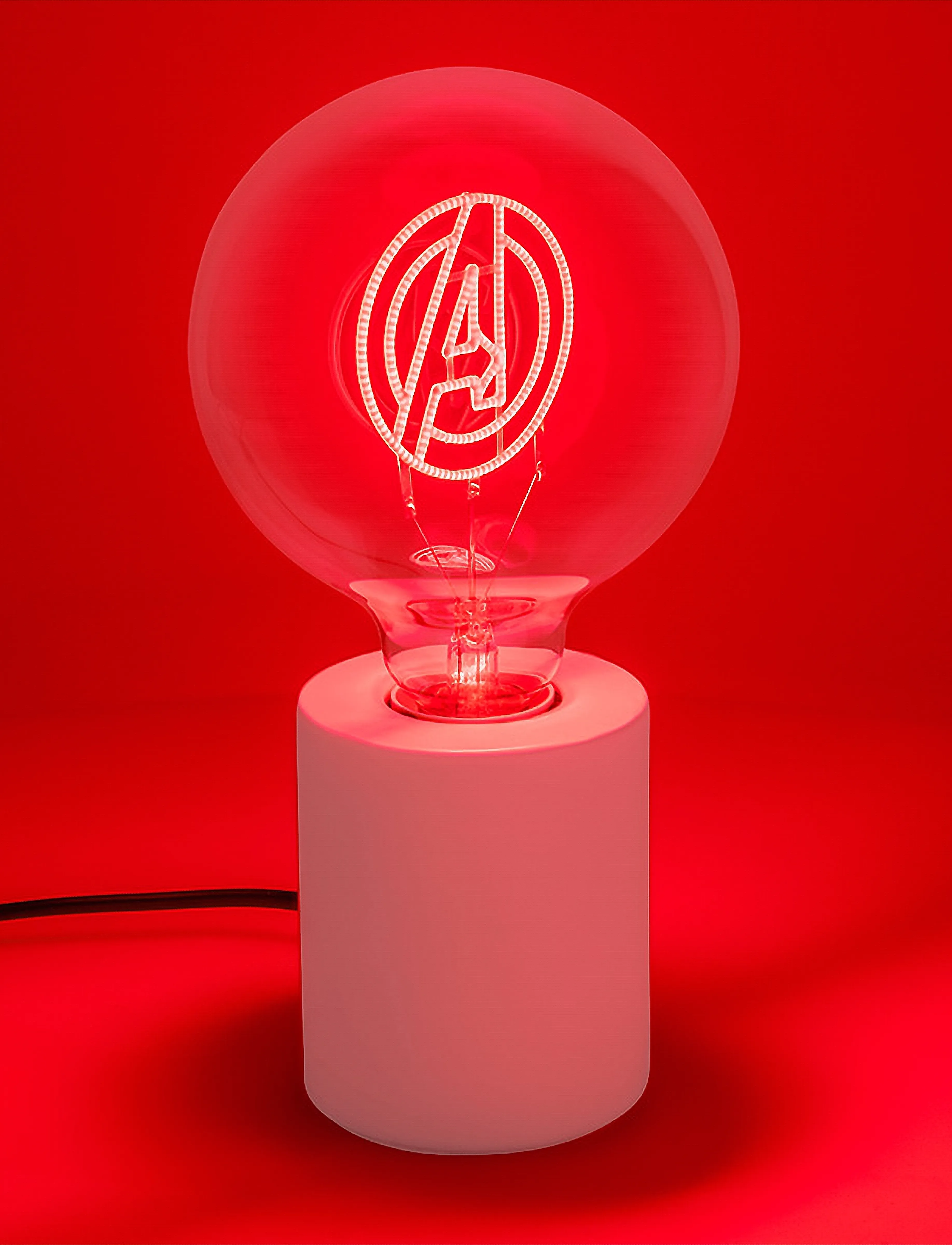 Paladone - LED NEON BULB LAMP - MARVEL AVENGERS - bordslampor - white - 4