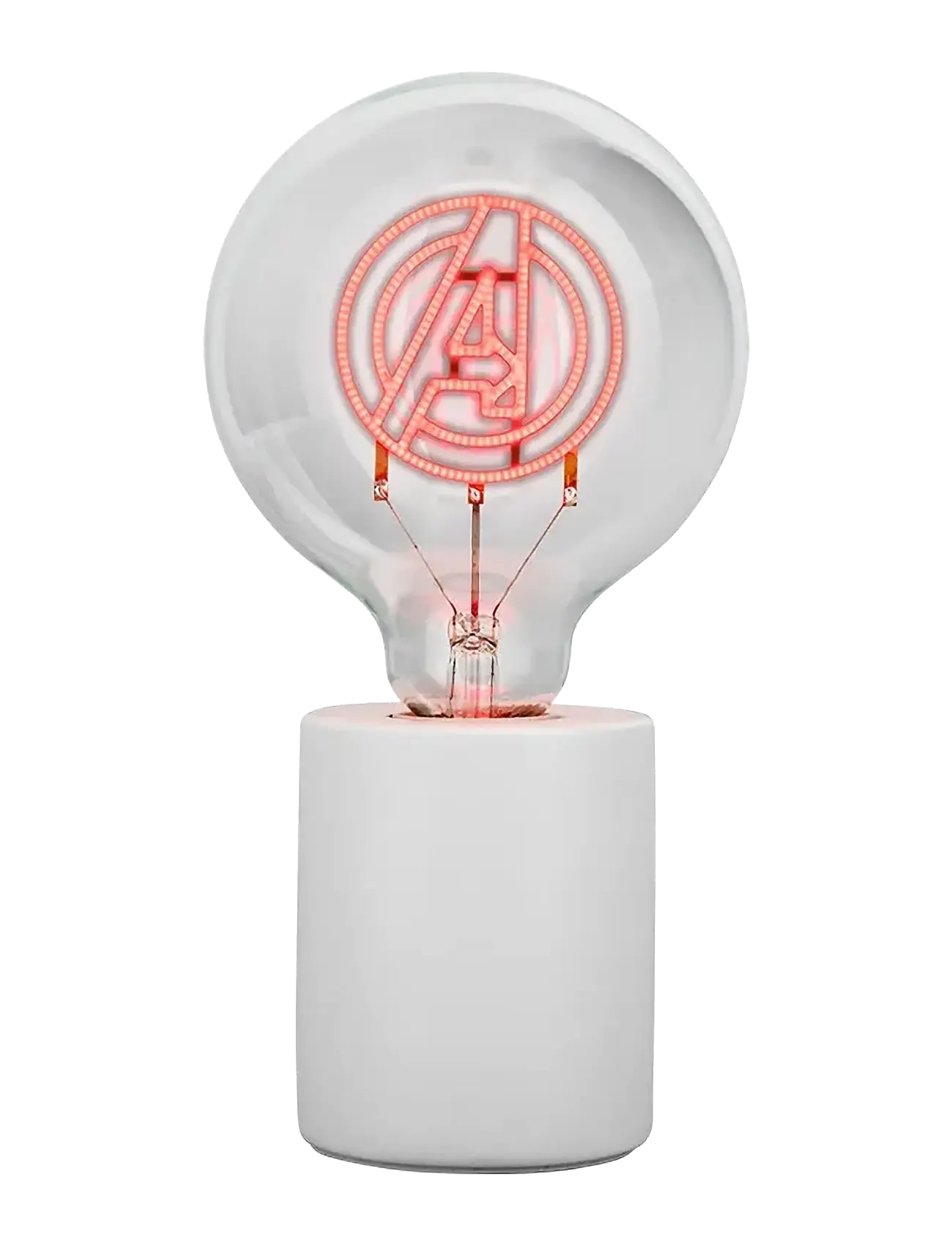 Paladone - LED NEON BULB LAMP - MARVEL AVENGERS - bordslampor - white - 2