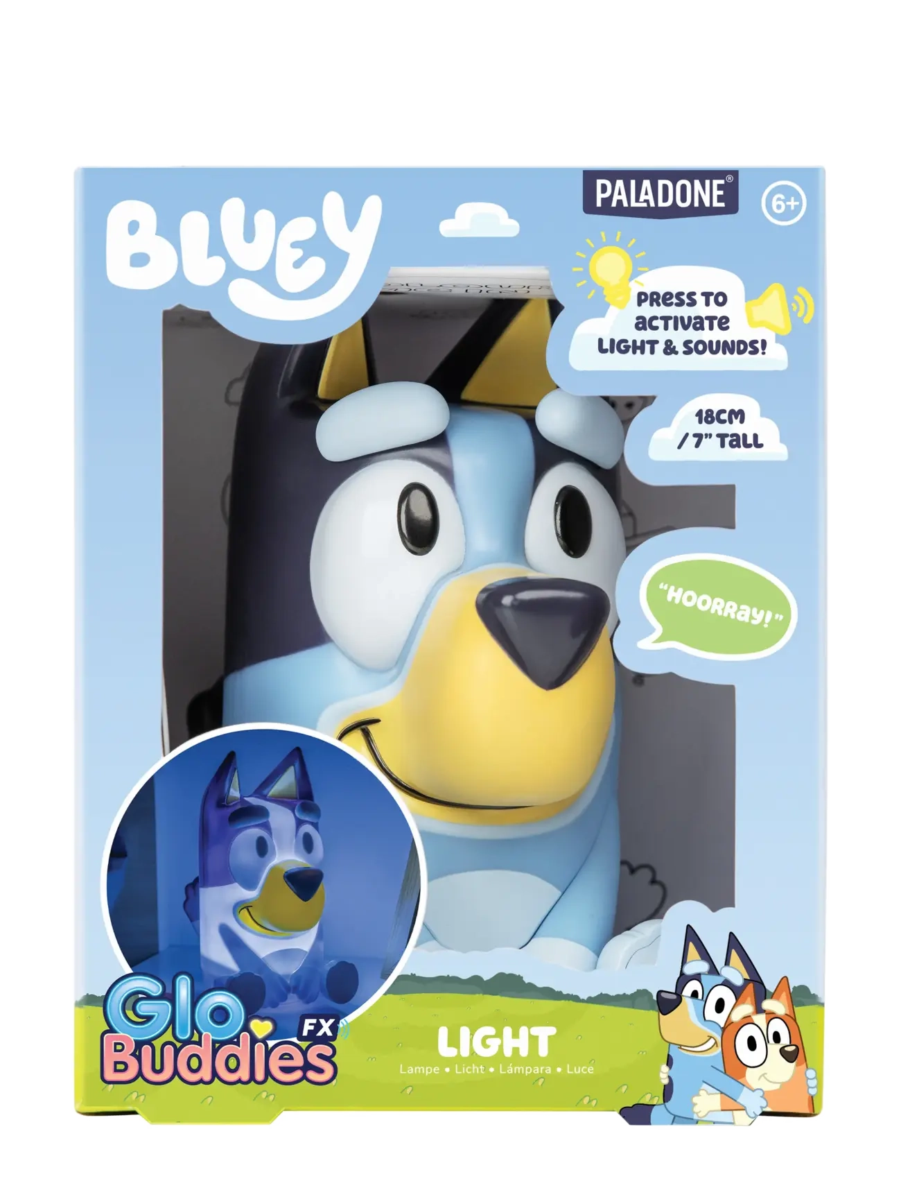 Paladone - BLUEY LIGHT WITH SOUND - nachtlampen - blue - 1