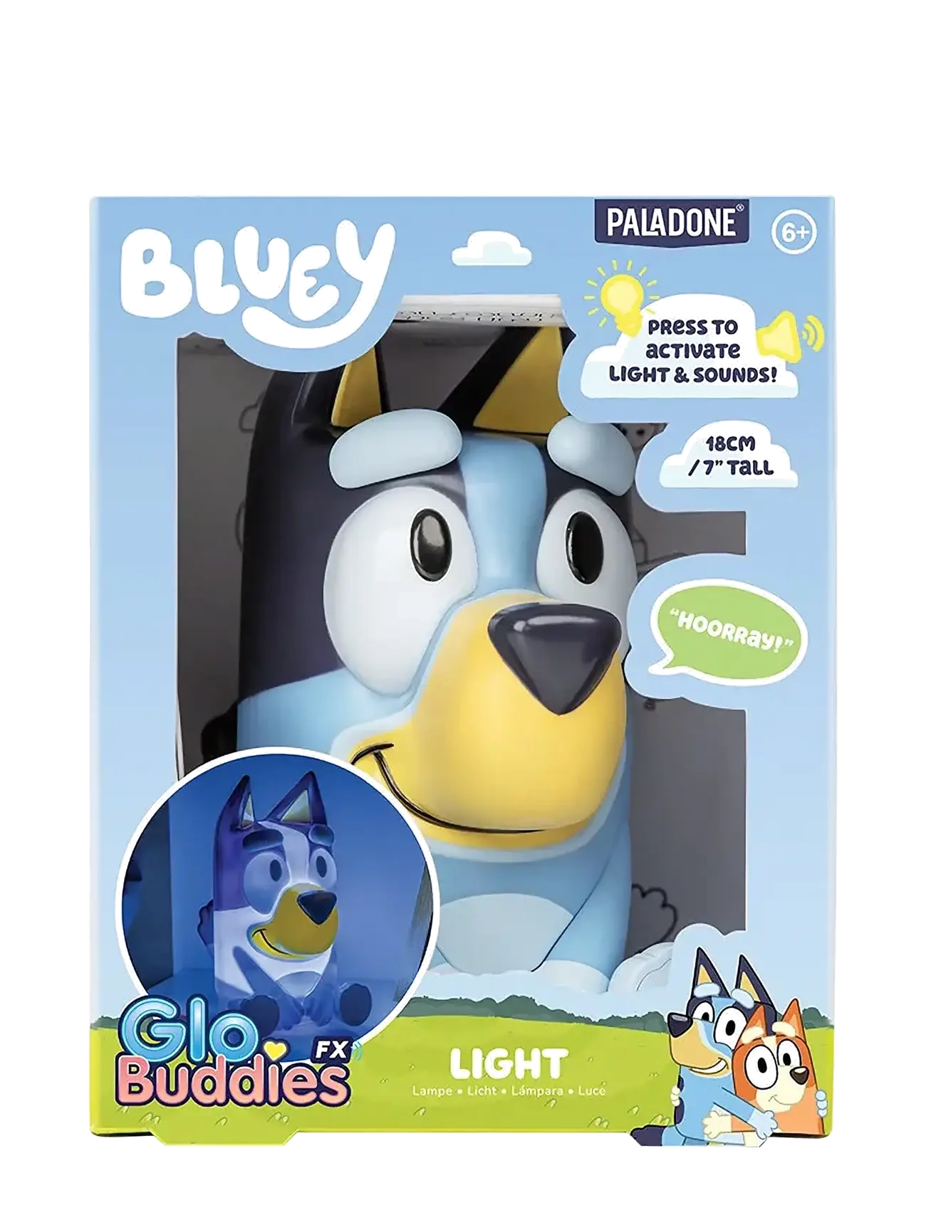 Paladone - BLUEY LIGHT WITH SOUND - nachtlampen - blue - 2