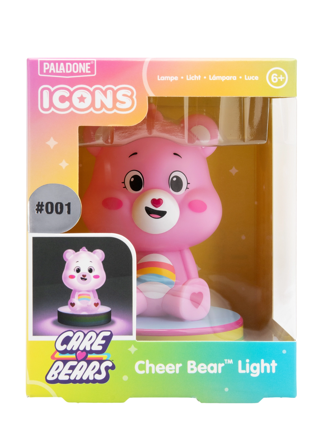 Paladone - ICON LIGHT - CARE BEARS - tischlampen - pink - 2