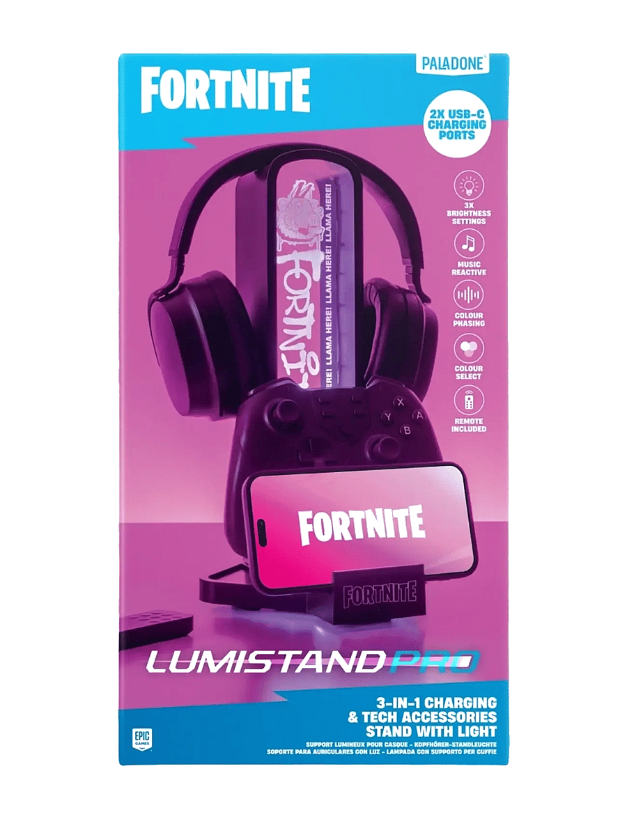Paladone - Fortnite Hörlursstativ med ljus - stativ & laddningsstationer - black - 2