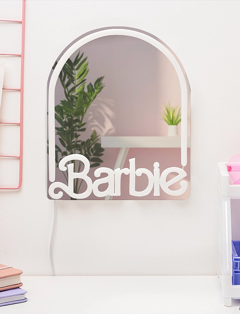 Paladone - BARBIE WALL MOUNTABLE LED NEON MIRROR - dekorative wohnaccessoires - pink - 2