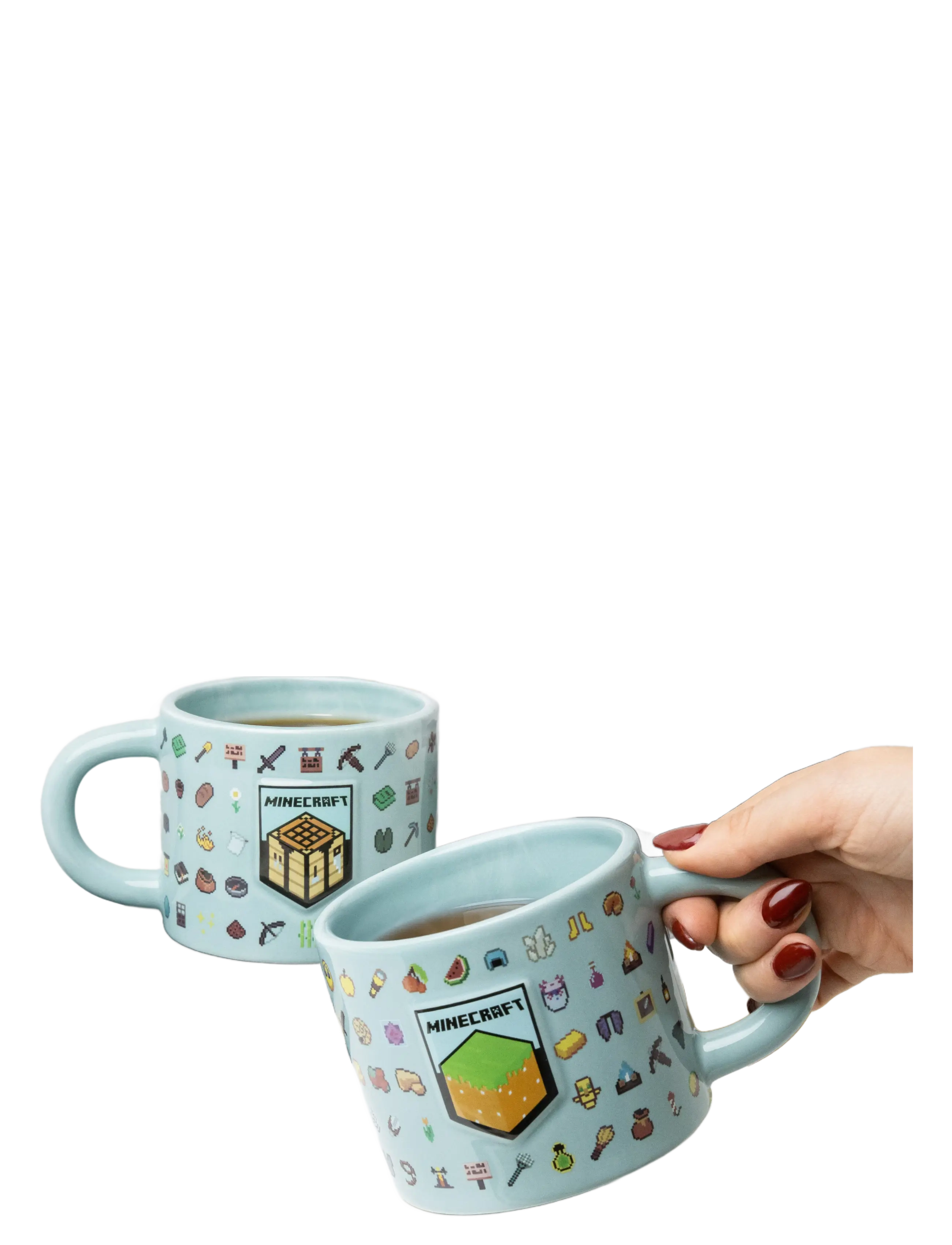 Paladone Minecraft Embossed Mug, H:8.5 cm, Cups & Mugs, Grün - Cups, Kinder