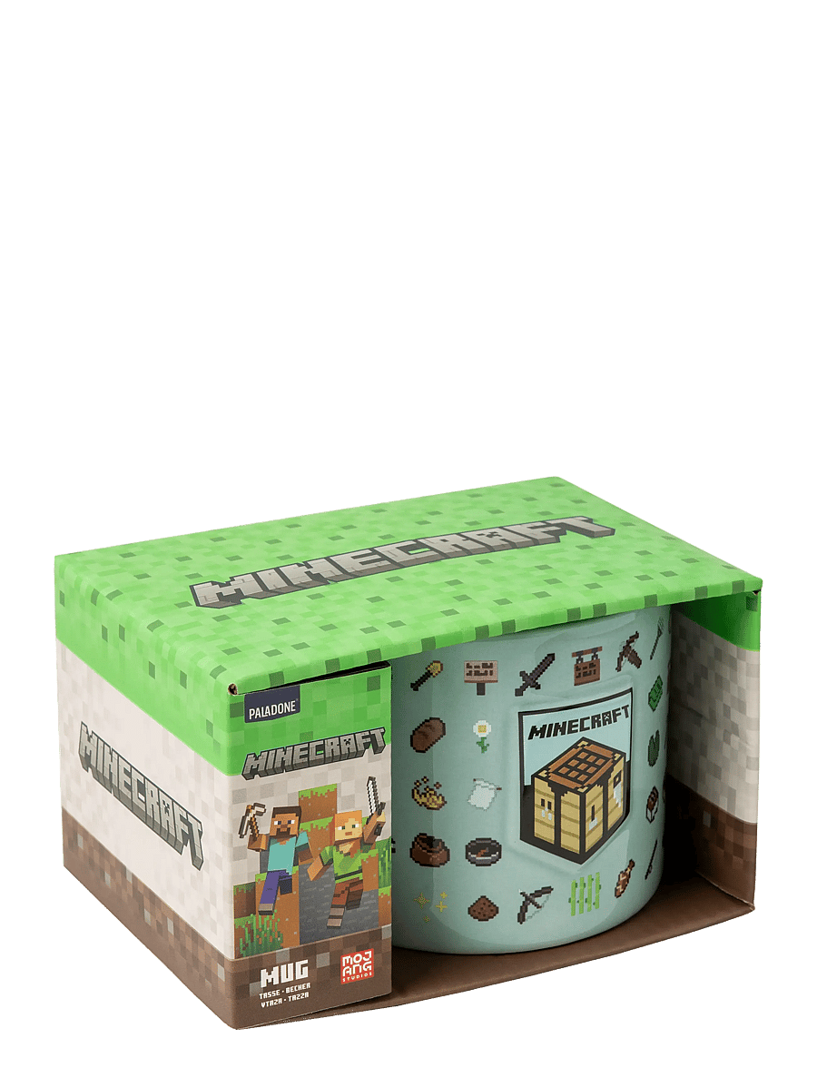 Paladone - MINECRAFT EMBOSSED MUG - filiżanki i kubki - green - 2
