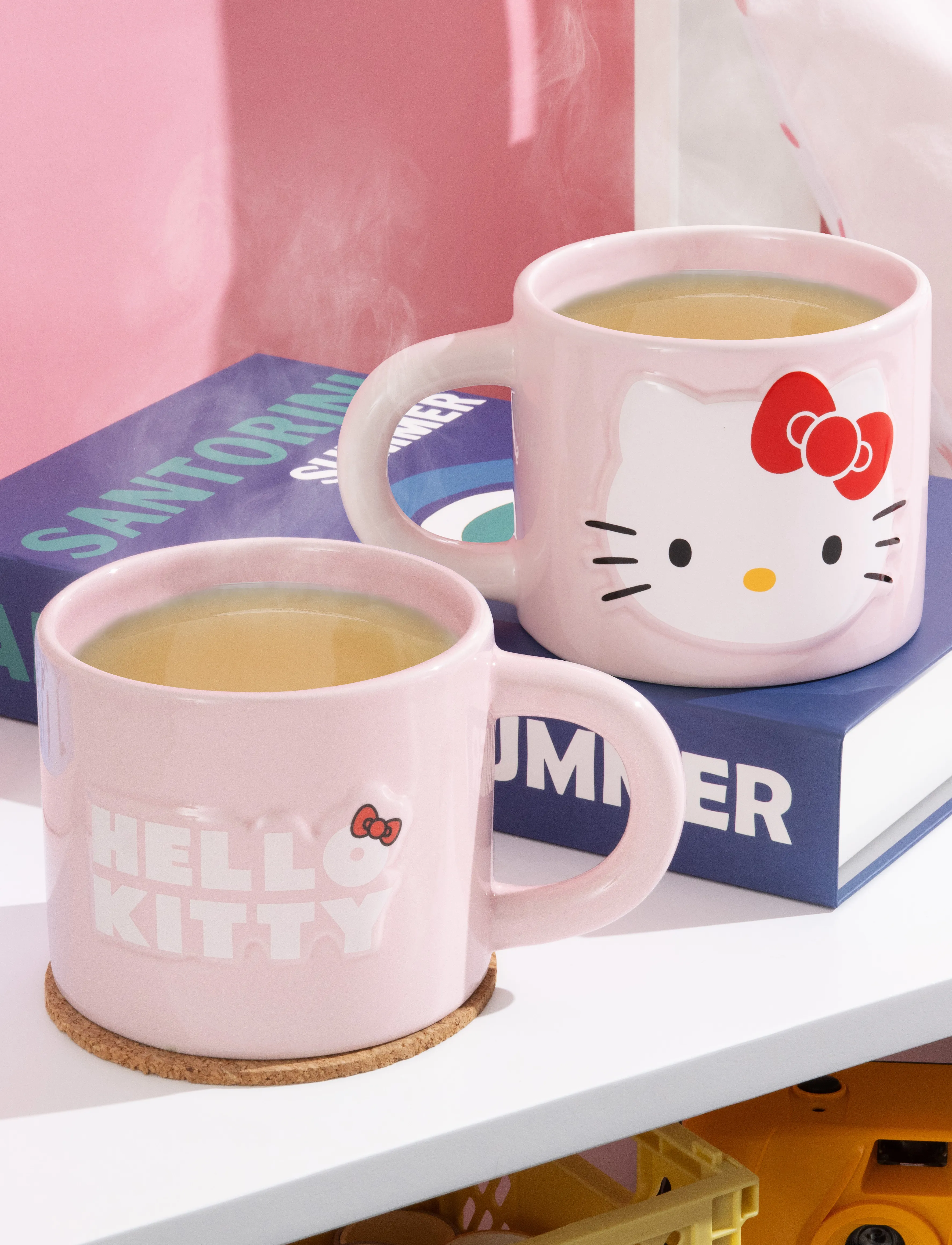 Paladone Hello Kitty Embossed Mug, H:16.5 cm, Cups & Mugs, Rosa - Cups, Kinder